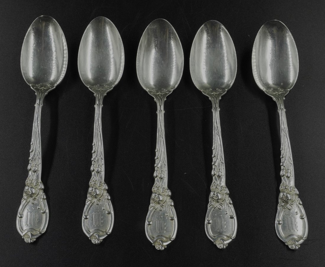 5 REED & BARTON STERLING LA PARISIENNE TEASPOONS (1 of 4)
