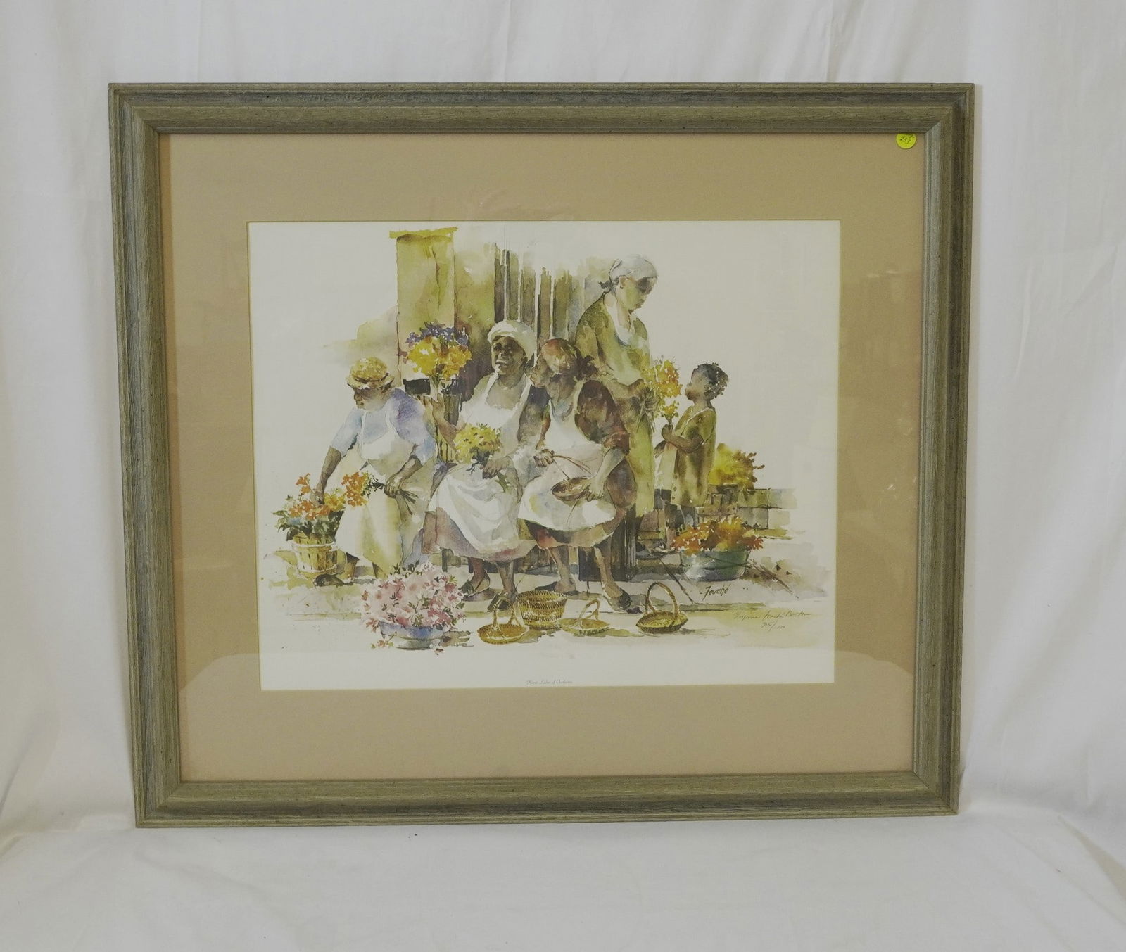 VIRGINIA FOUCHE SIGNED FLOWER LADIES CHARLESTON (1 of 4)