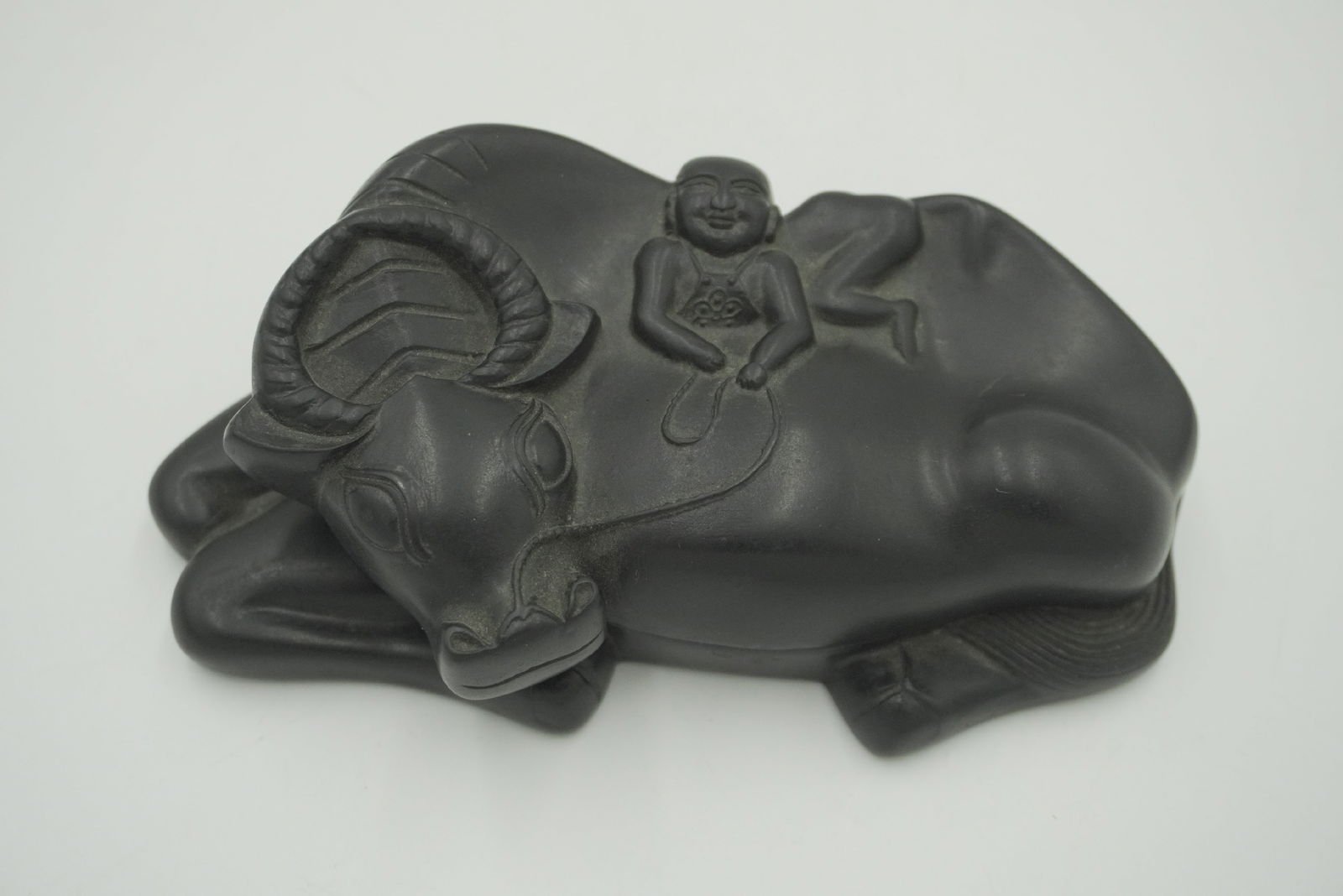 CHINESE INK STONE WATER BUFFALO & CHILD (1 of 9)