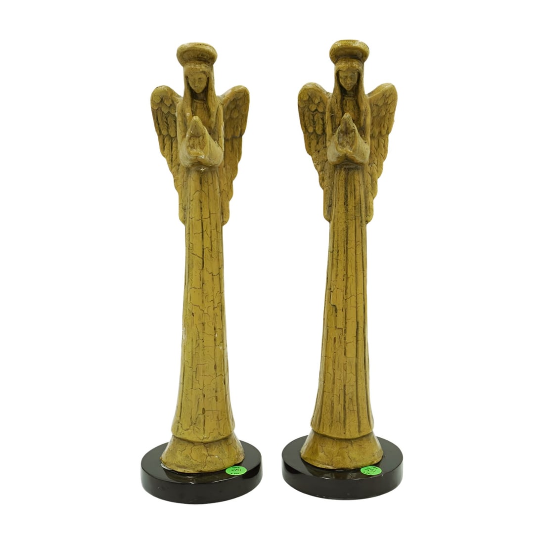 VINTAGE PAIR PRAYING ANGEL CANDLESTICK HOLDERS (1 of 1)