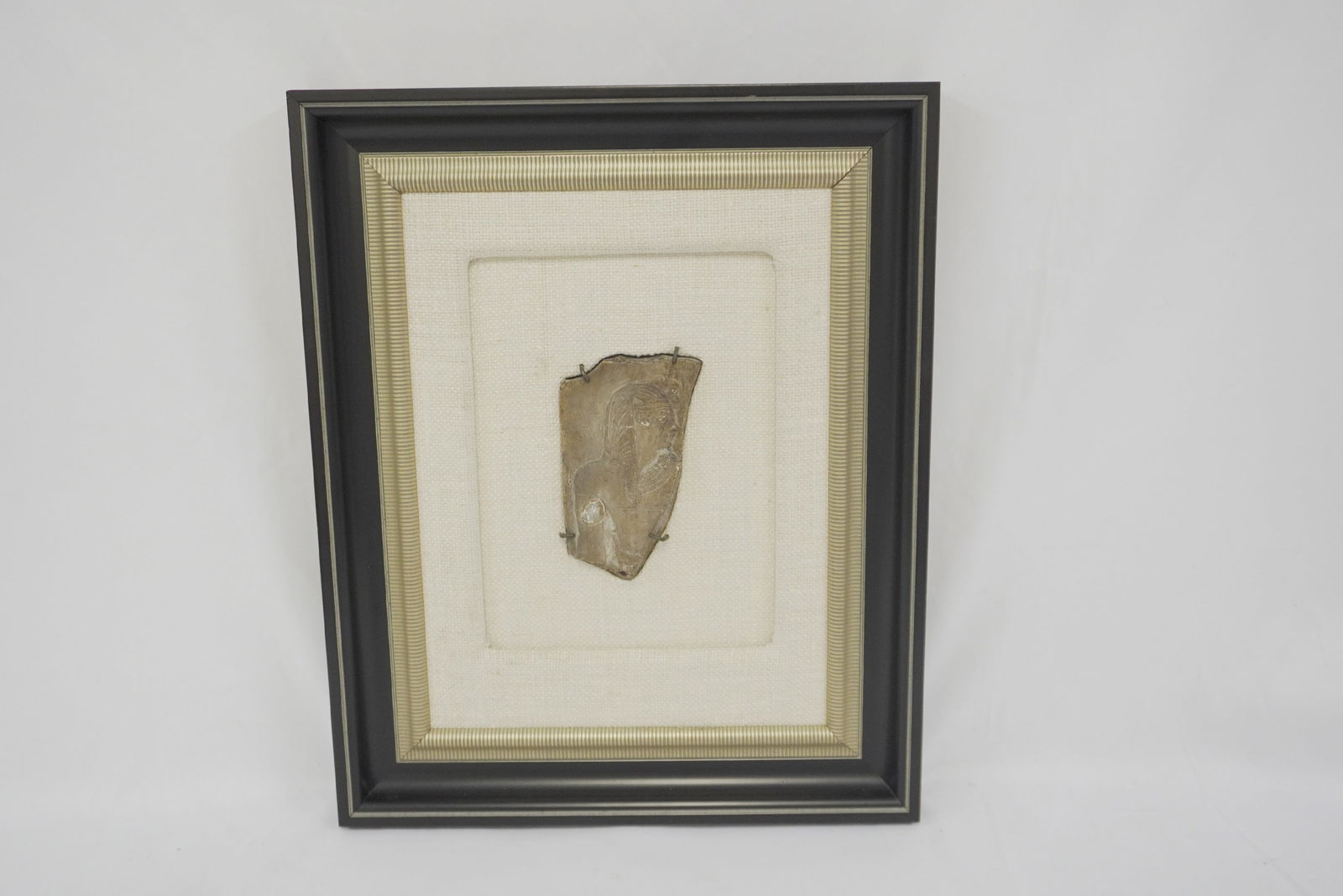 FRAMED EGYPTIAN PHARAOH POTTERY (1 of 6)