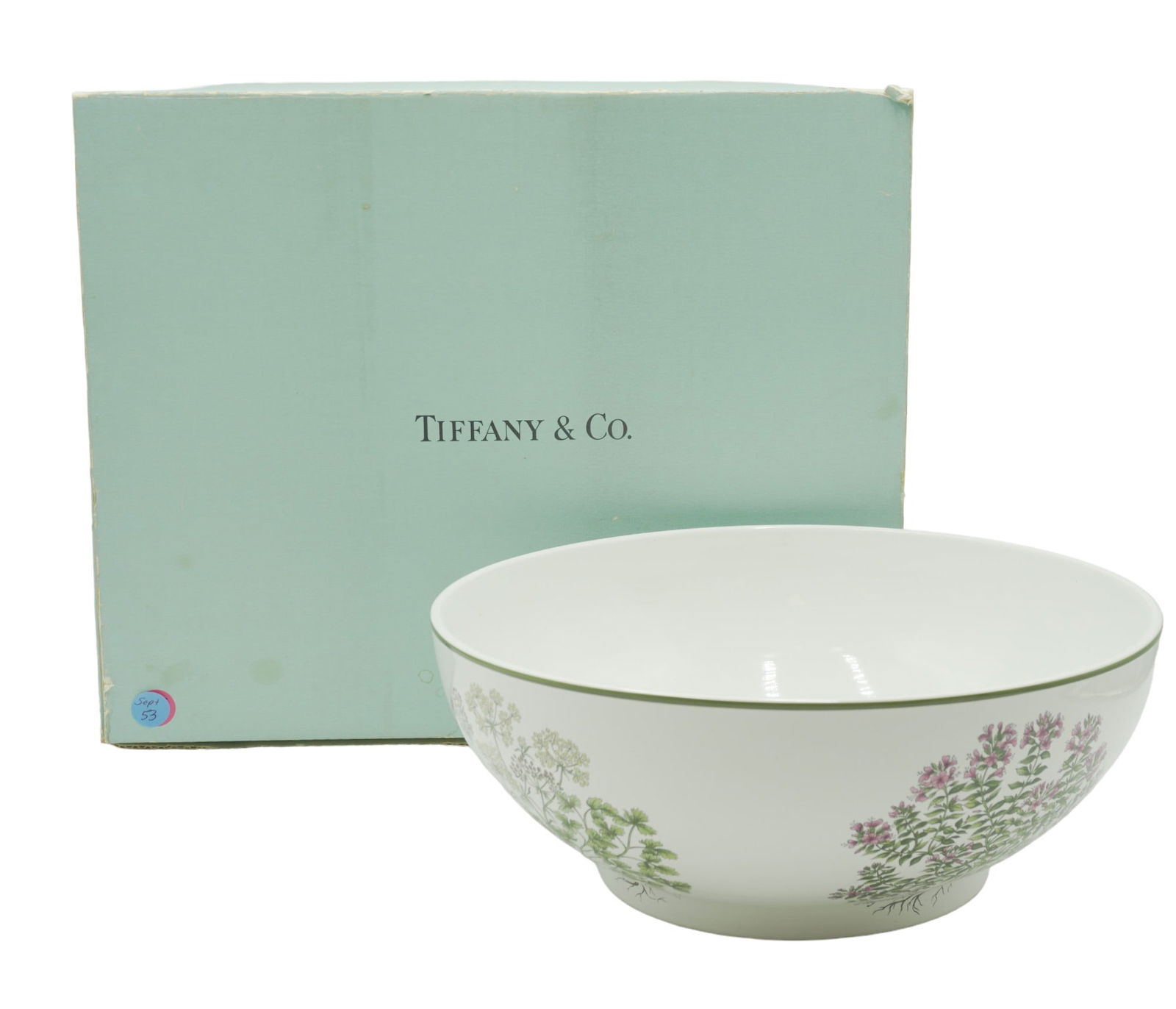 LARGE TIFFANY & CO HERBS BOWL JOHNSON BROS (1 of 6)