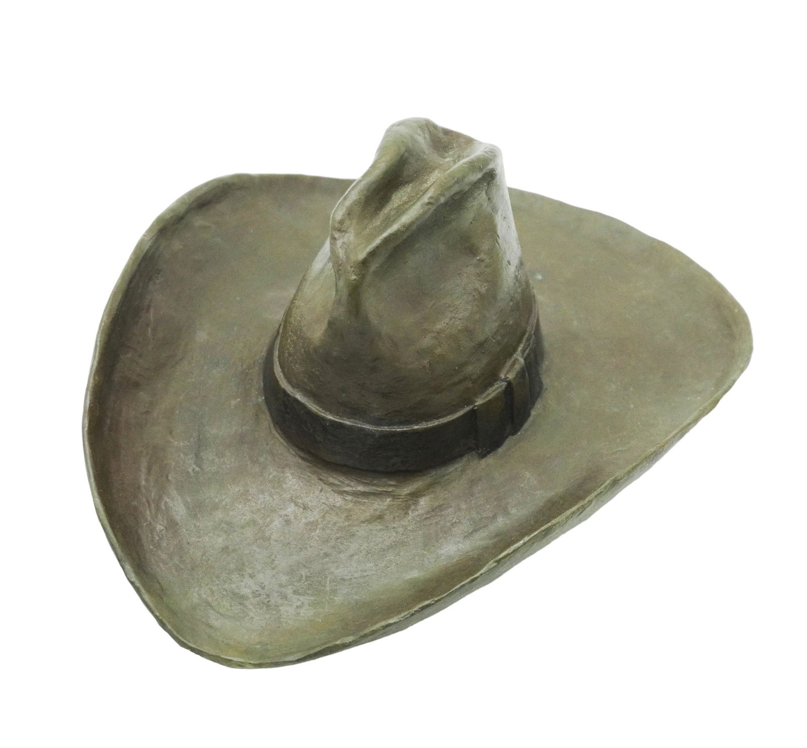 LLOYD WOODBURY (1917-2005) BRONZE COWBOY HAT (1 of 8)