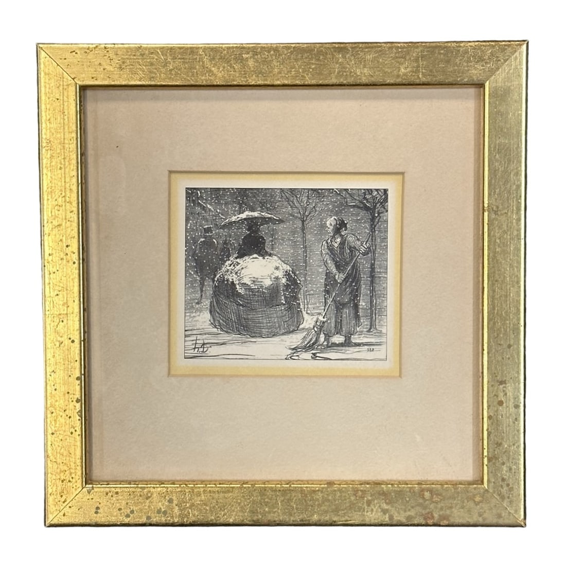 HONORE DAUMIER ANTIQUE LITHOGRAPH CRINOLINE (1 of 4)