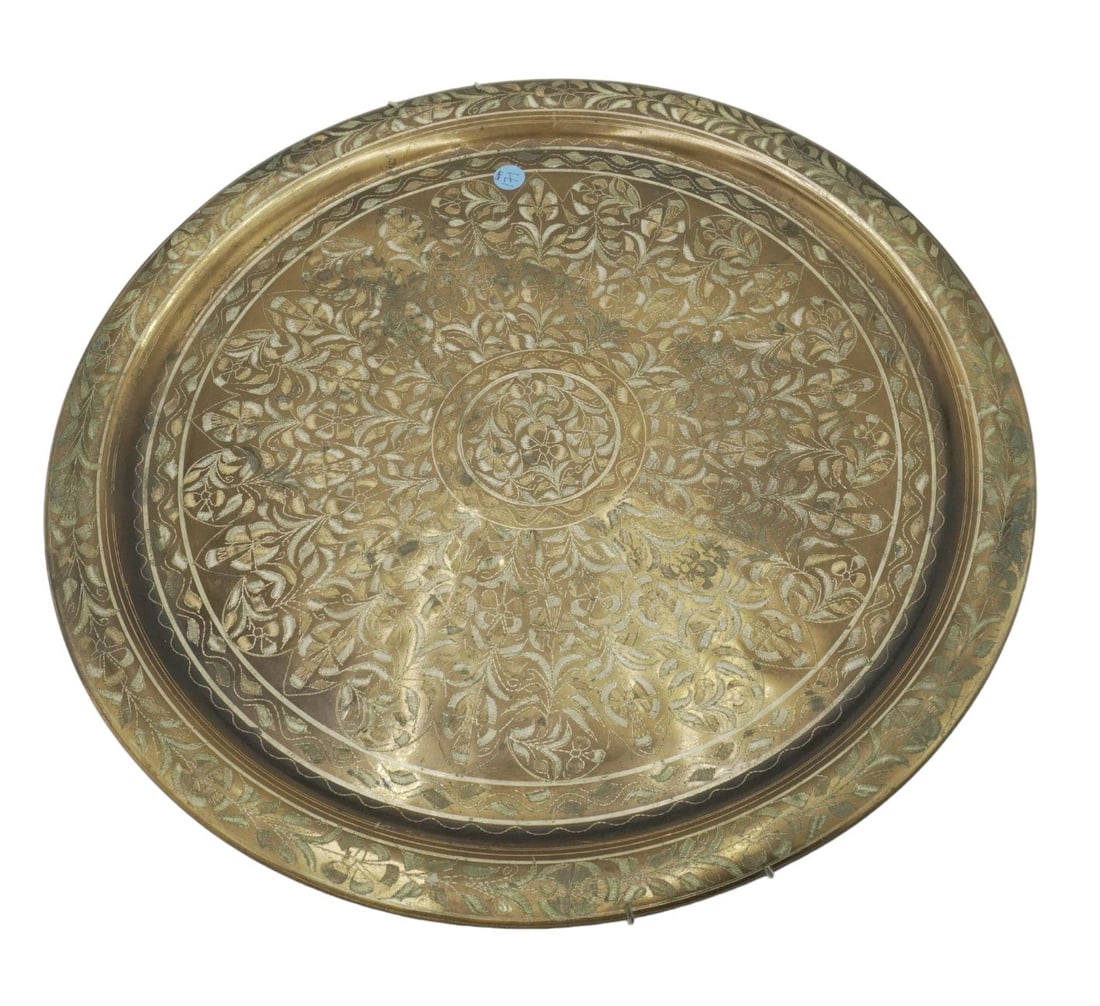 LARGE MOROCCAN COPPER TRAY PLATTER (1 of 4)