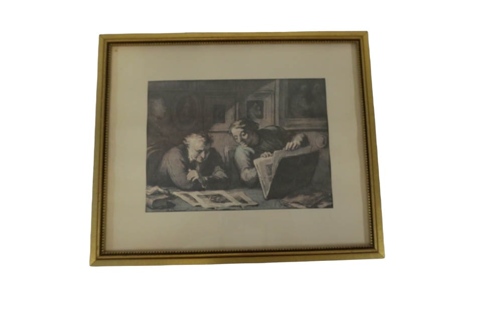 HONORE DAUMIER LITHOGRAPH THE PRINT COLLECTOR (1 of 5)