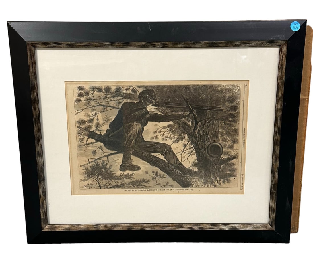WINSLOW HOMER ENGRAVING CIVIL WAR (1 of 5)