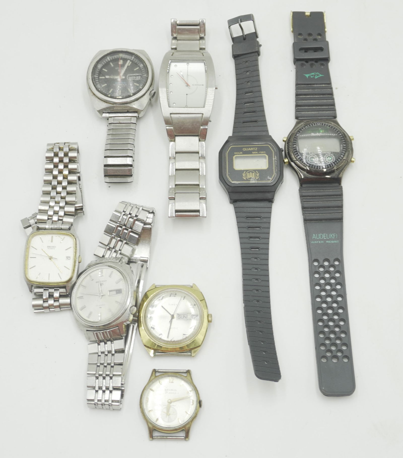 GROUP OF 8 VINTAGE MENS WATCHES (1 of 10)