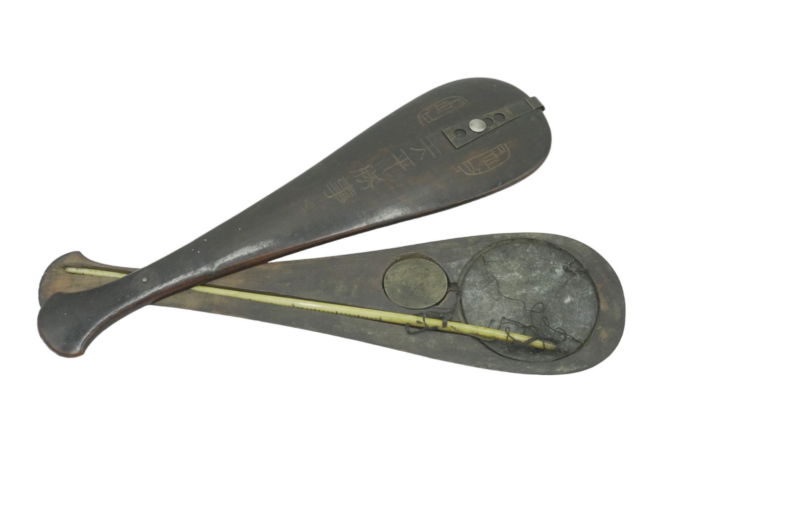 RARE ANTIQUE JAPANESE BALANCE SCALE W WOODEN CASE (1 of 5)