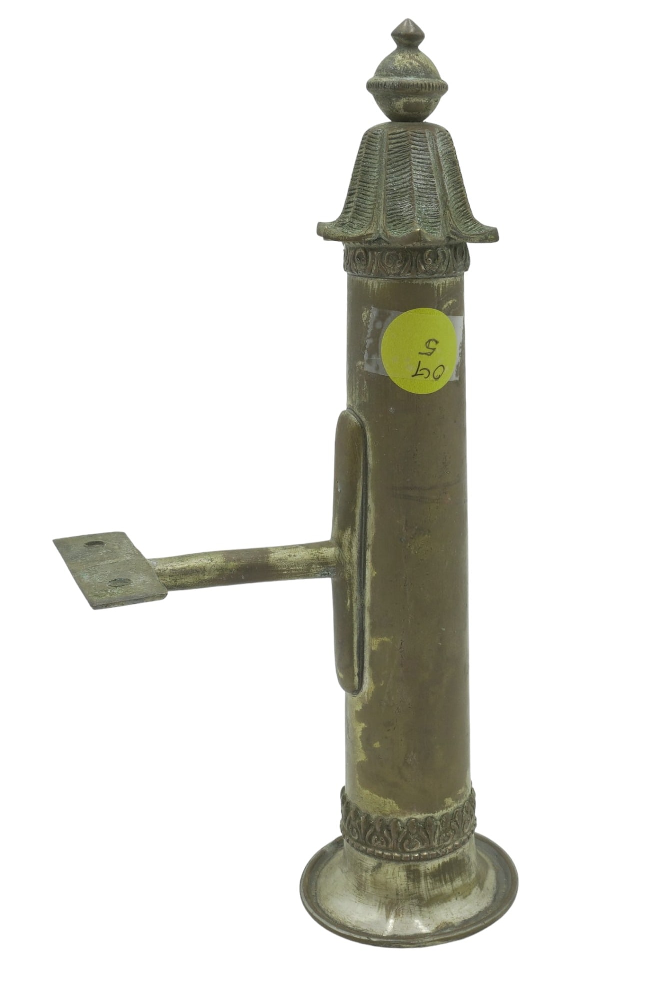 ANTIQUE BRASS AUTOMOBILE FLOWER BUD VASE (1 of 7)