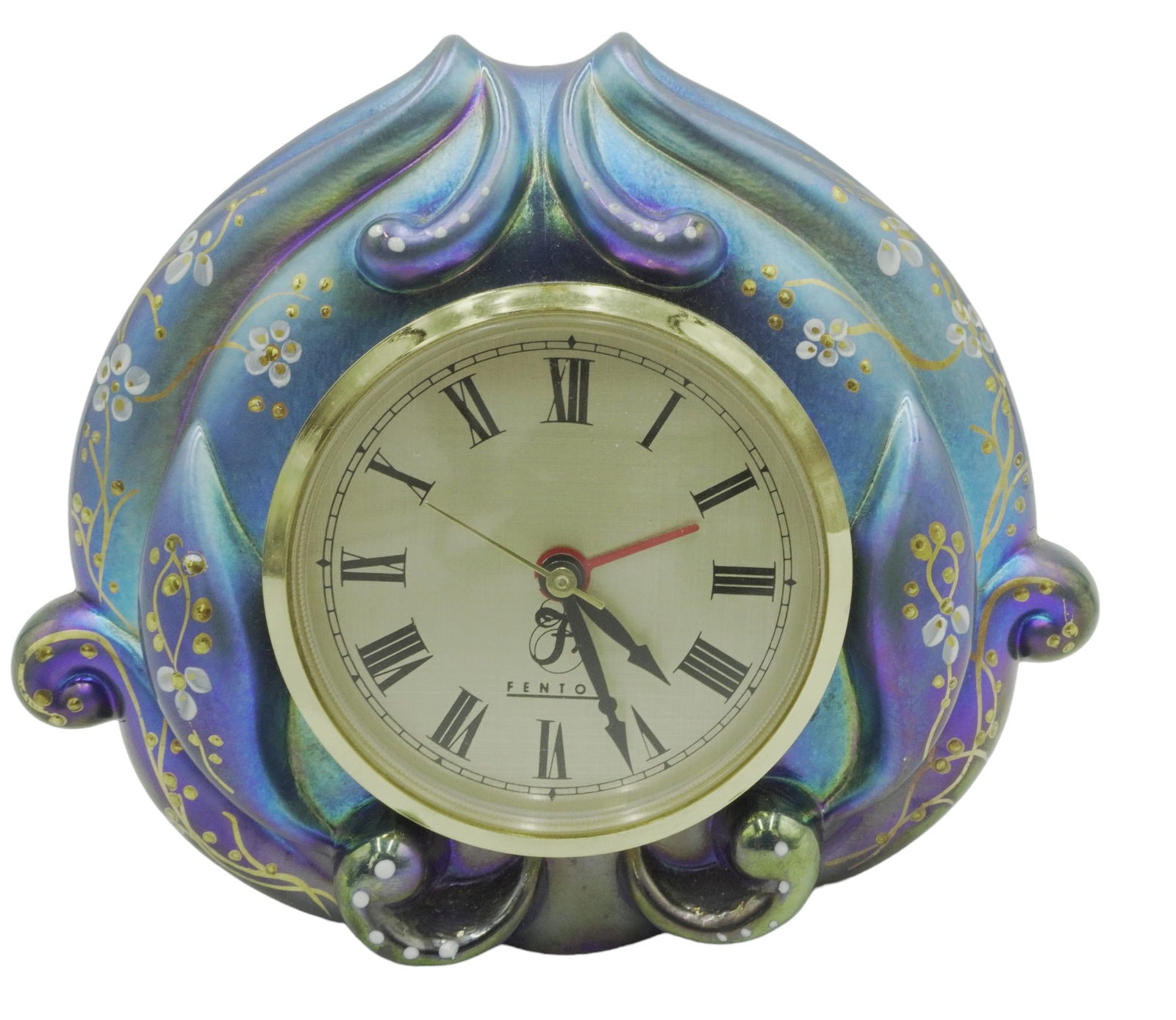 FENTON HAND PAINTED FAVRENE LIMITED EDITION CLOCK (1 of 9)