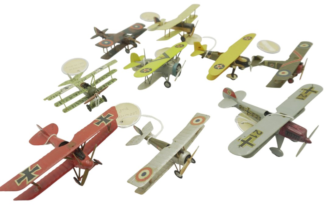 27 VINTAGE BIPLANE & PLANE SCALE MODELS (1 of 9)