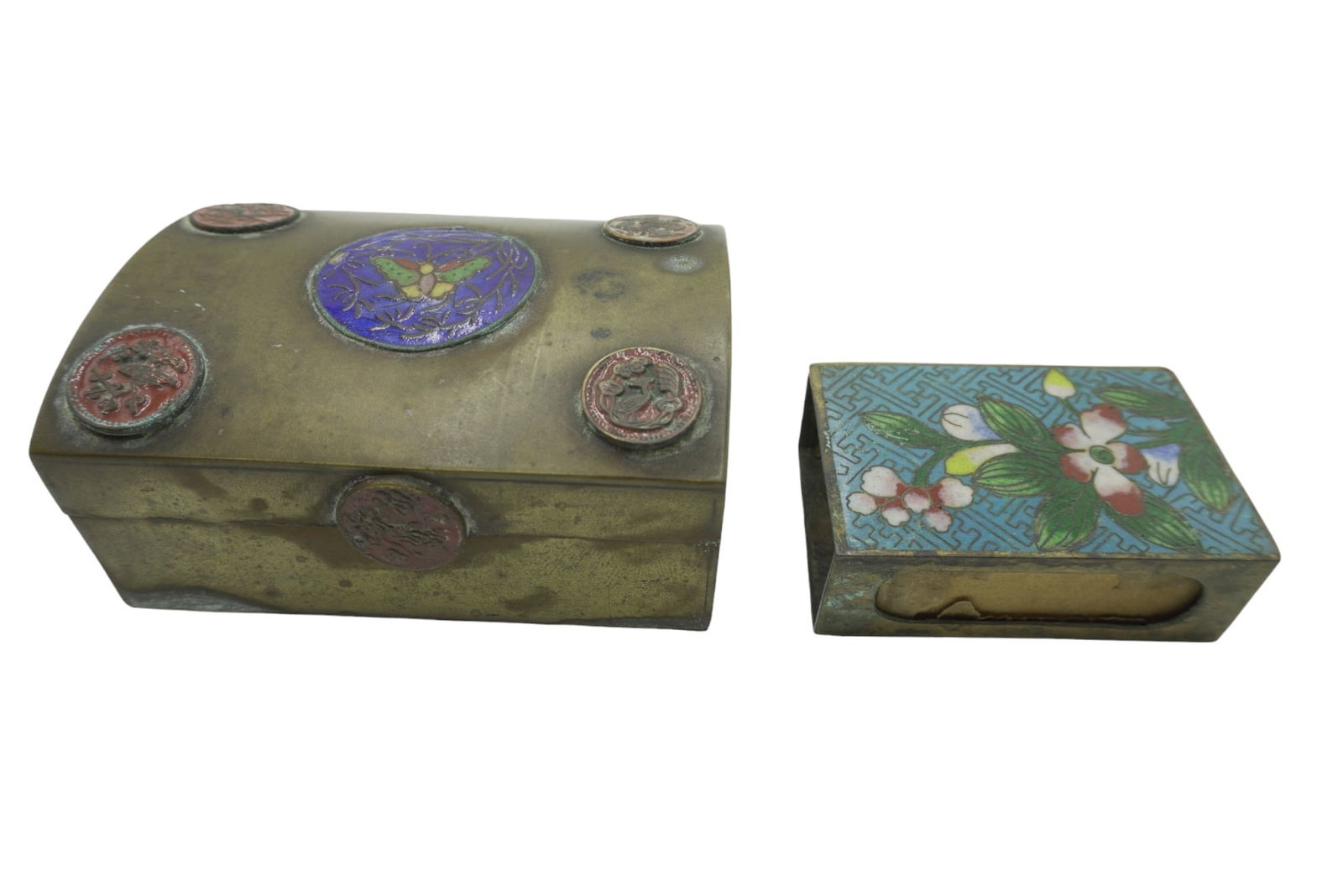 2 PIECE EARLY 20TH CENTURY ANTIQUE CHINESE CLOISONNE (1 of 6)