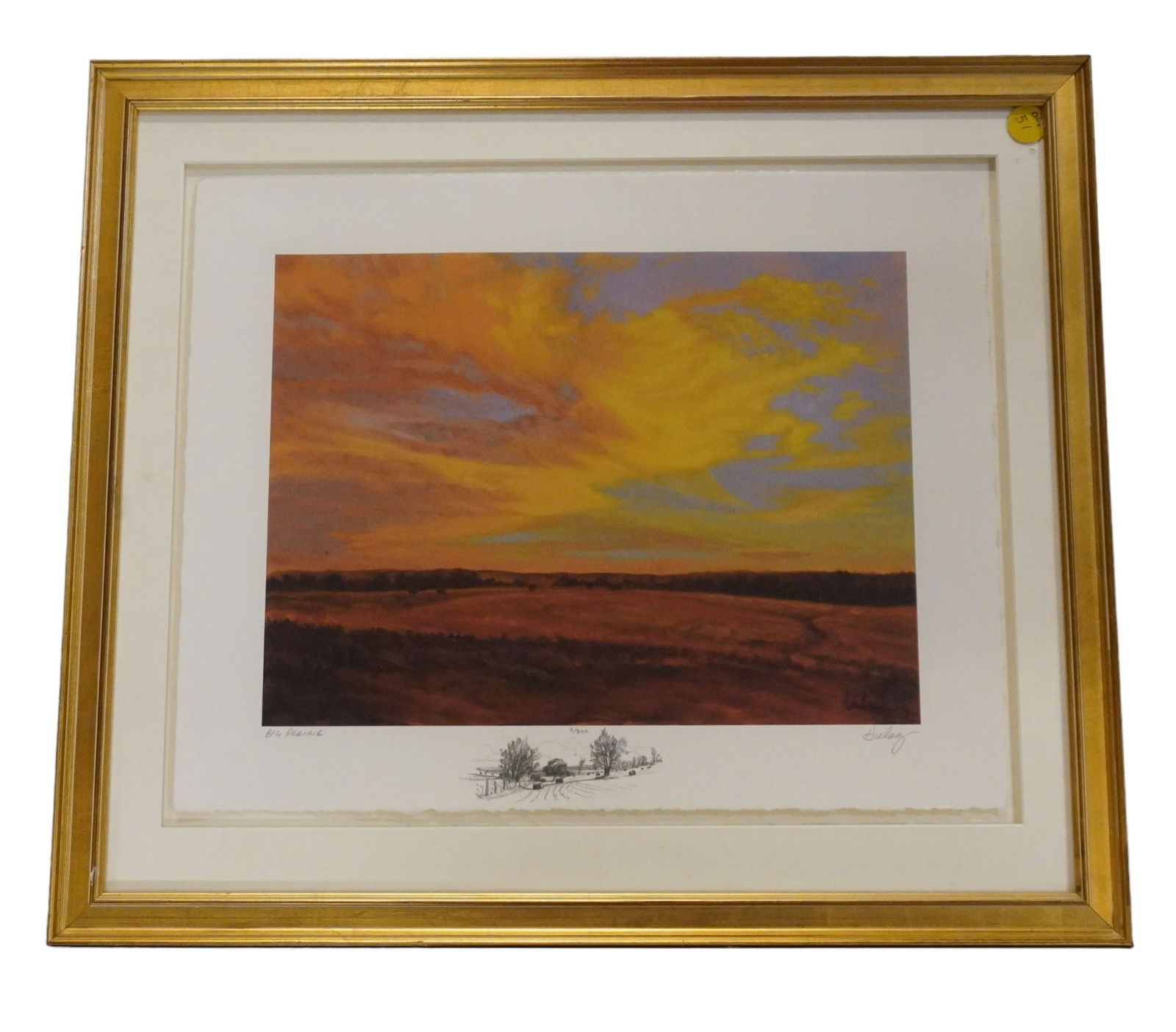 JOHN HULSEY BIG PRAIRIE LITHOGRAPH SIGNED (1 of 5)
