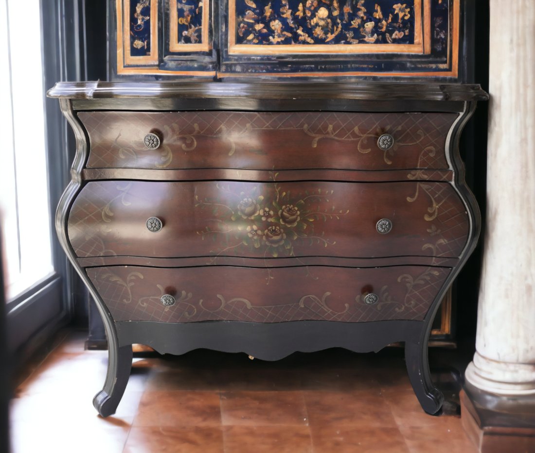 Vintage Pulaski Furniture Bombe Chest