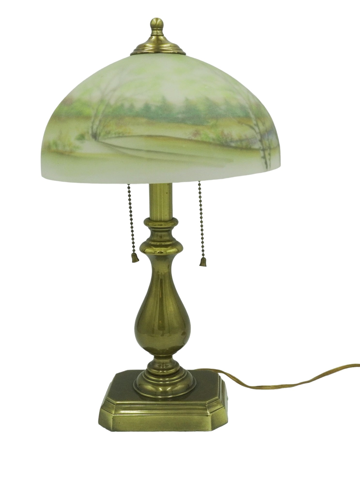 FENTON REVERSE PAINTED TABLE LAMP LIMITED ED (1 of 6)