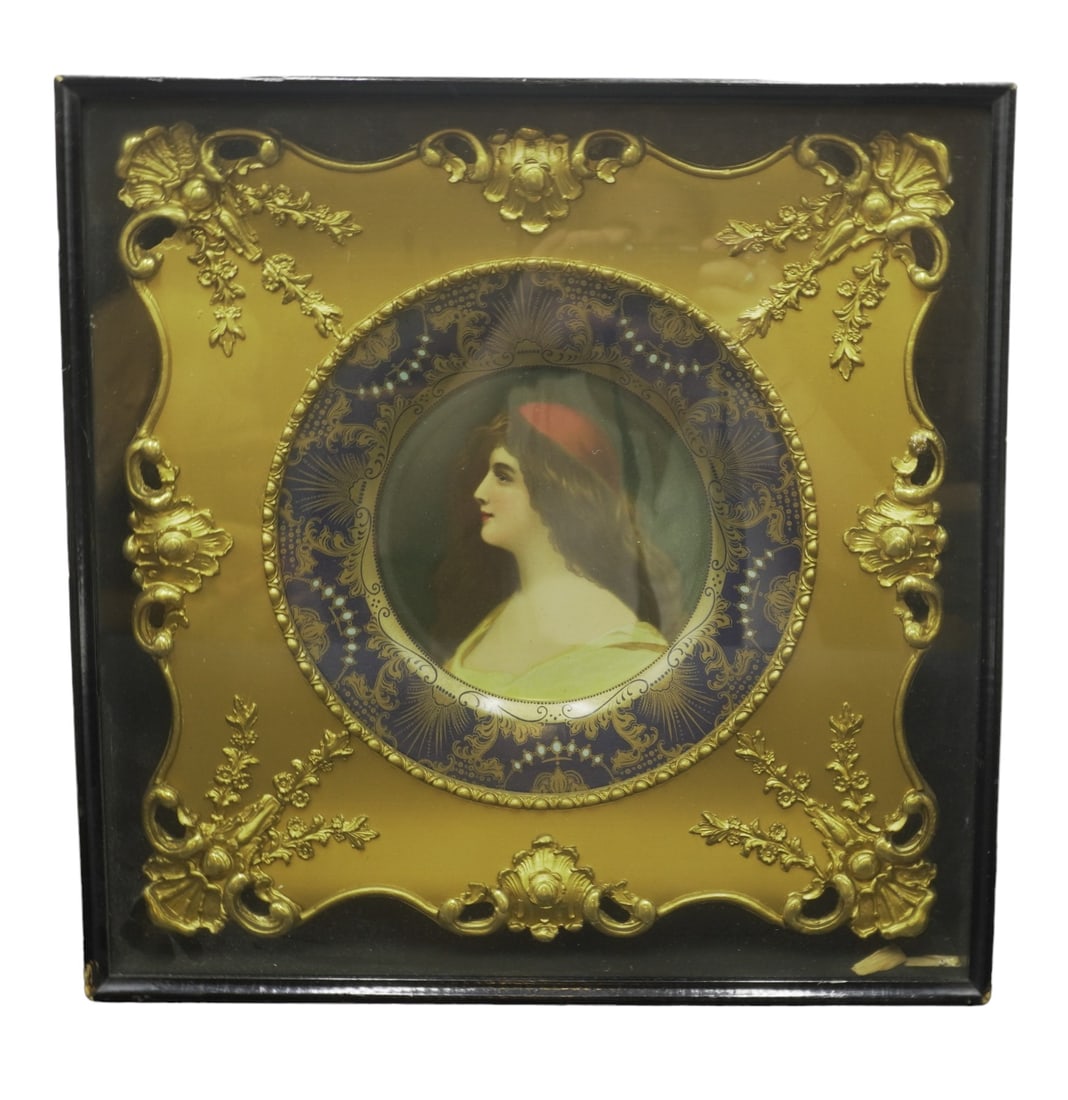 1904 WESTERN COCA COLA VIENNA ART PLATE FRAMED (1 of 4)