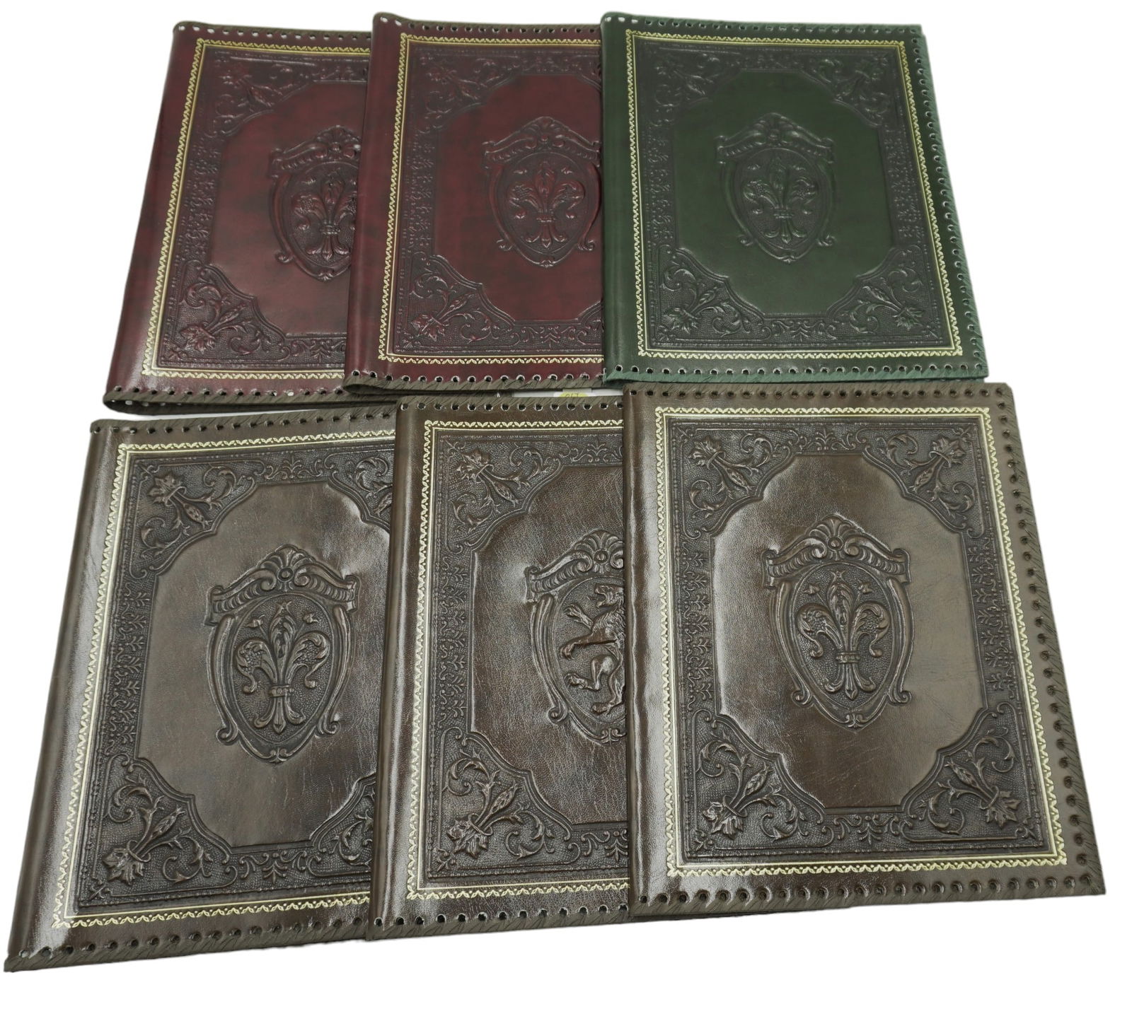 6 FLORENTINE LEATHER SKETCHBOOK / LARGE NOTEBOOK COVERS (1 of 9)