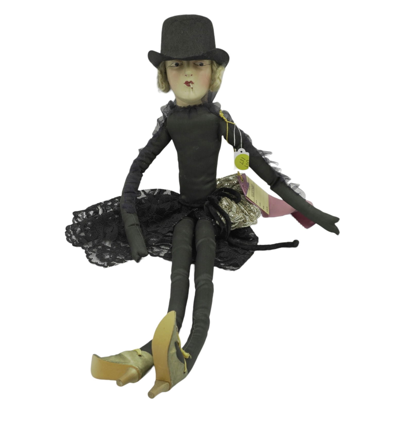 ART DECO 1920S SMOKING BOUDOIR DOLL (1 of 12)