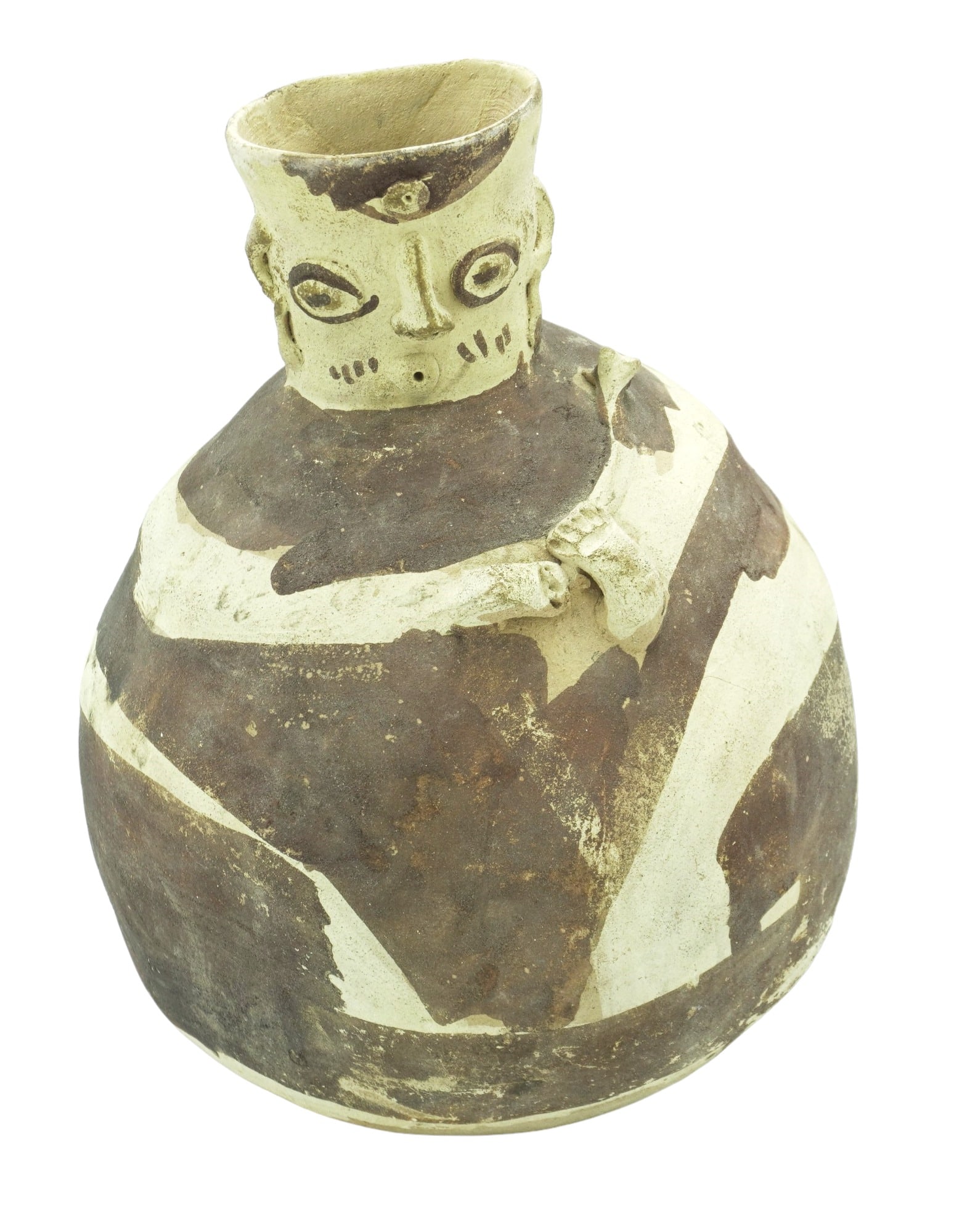 PRE COLUMBIAN CHANCAY FIGURAL JAR (1 of 6)