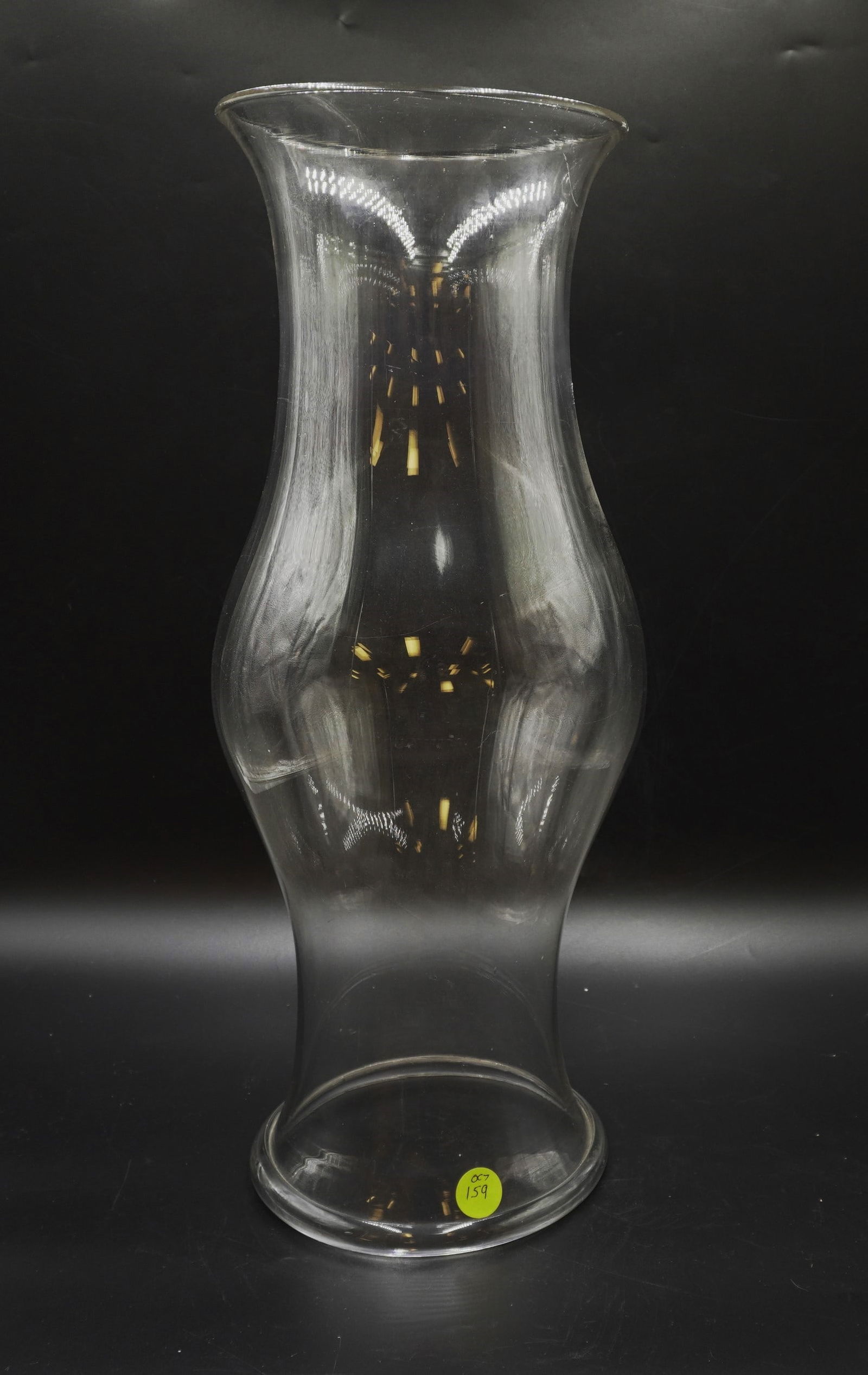 LARGE AMERICAN 19th c. HAND-BLOWN HURRICANE SHADE (1 of 4)