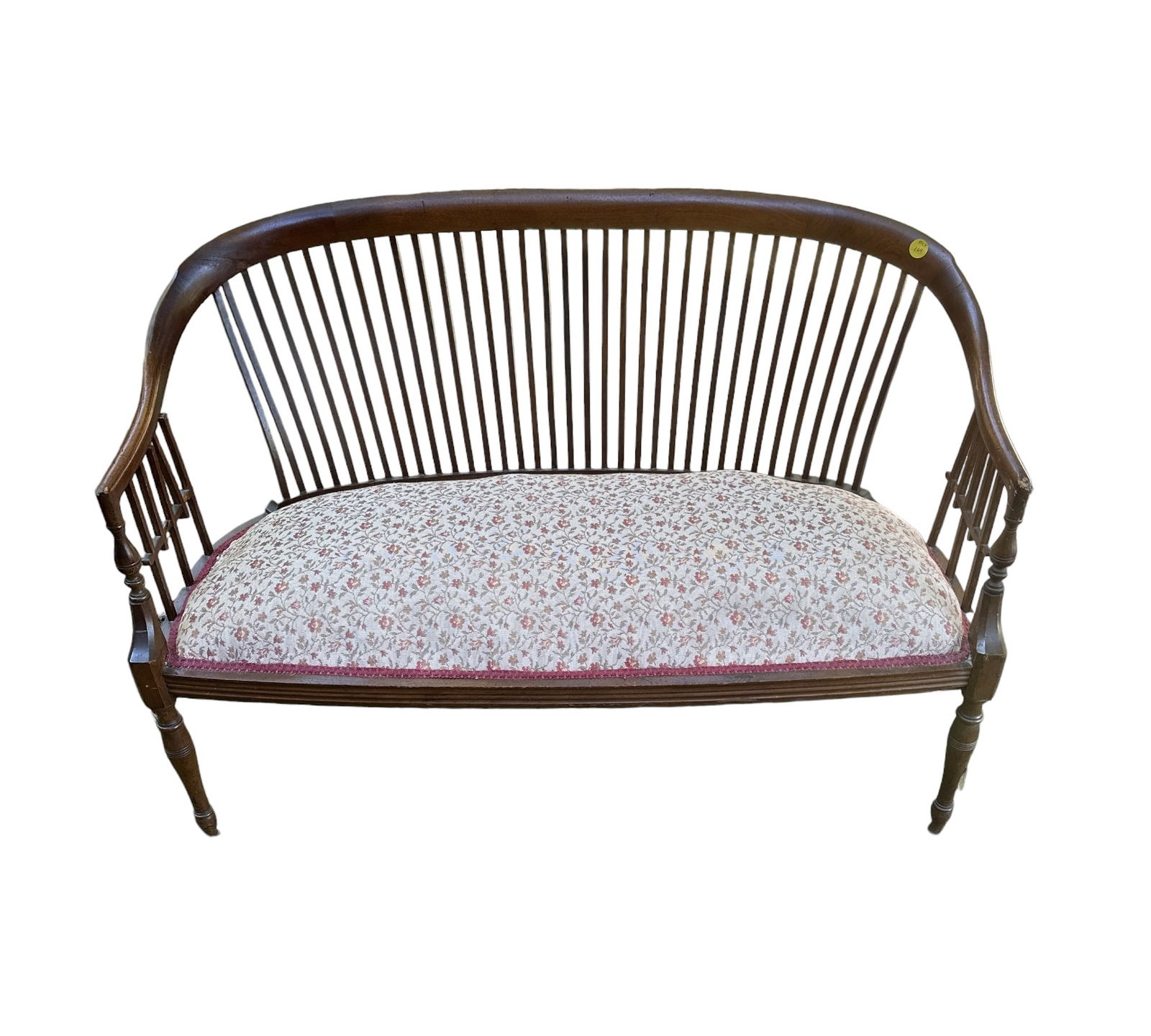ANTIQUE WINDSOR STYLE BENCH (1 of 4)