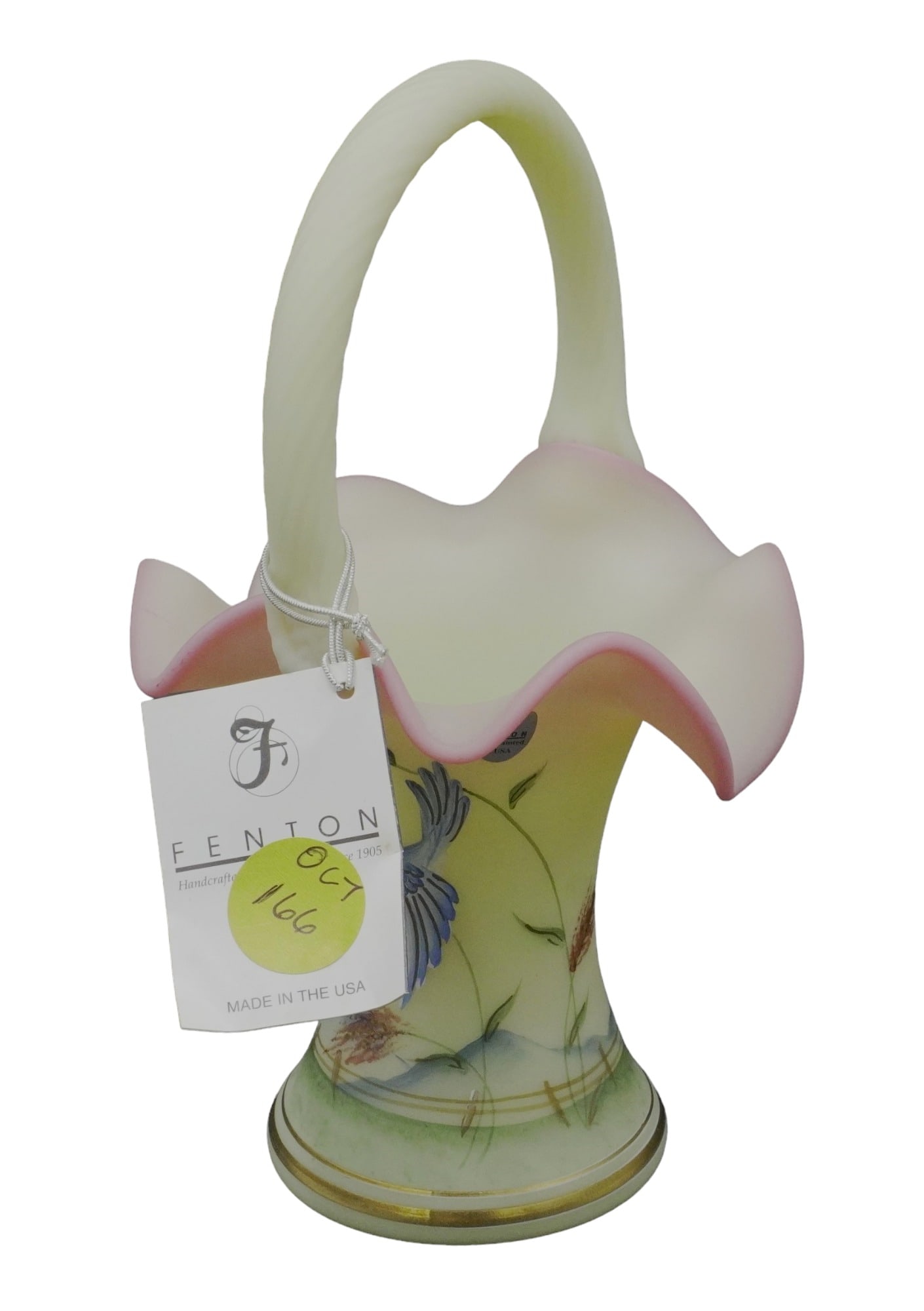 FENTON BURMESE BASKET BLUEBIRD LTD ED (1 of 9)