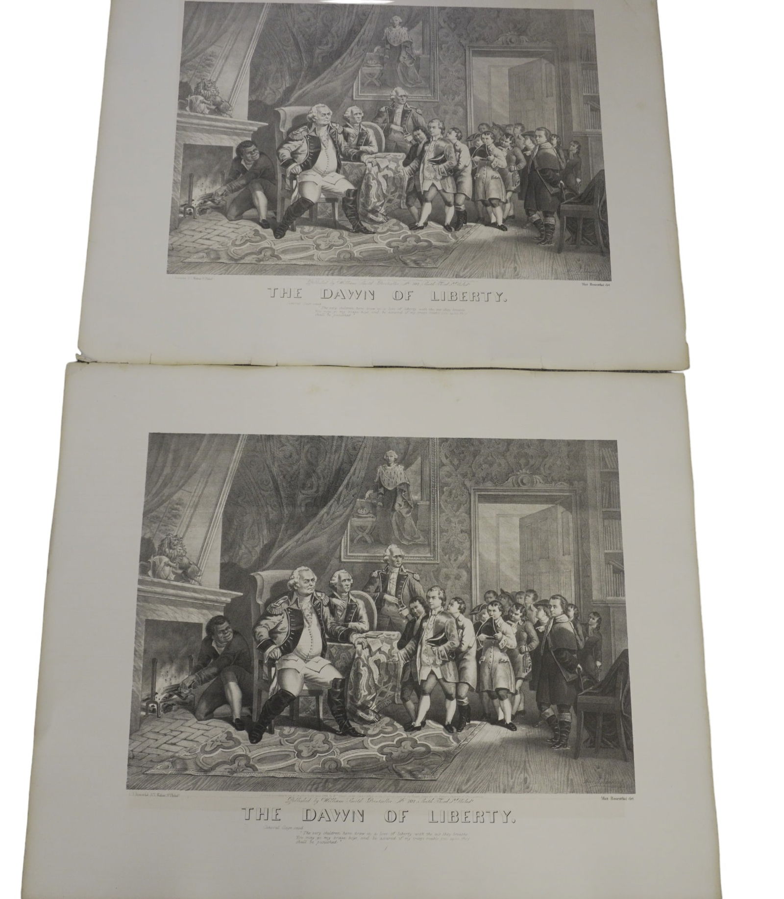 2 MAX ROSENTHAL THE DAWN OF LIBERTY LITHOGRAPHS (1 of 4)