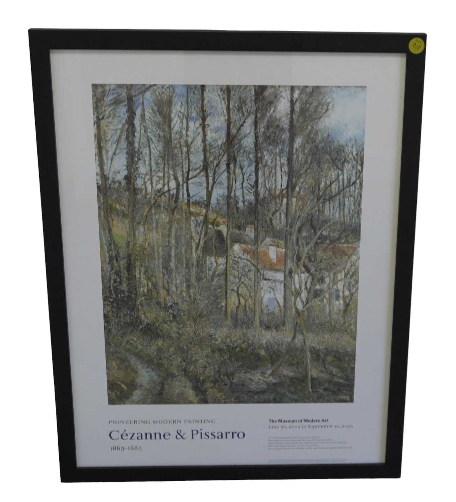 CEZANNE & PISSARRO MOMA EXHIBITION POSTER (1 of 3)