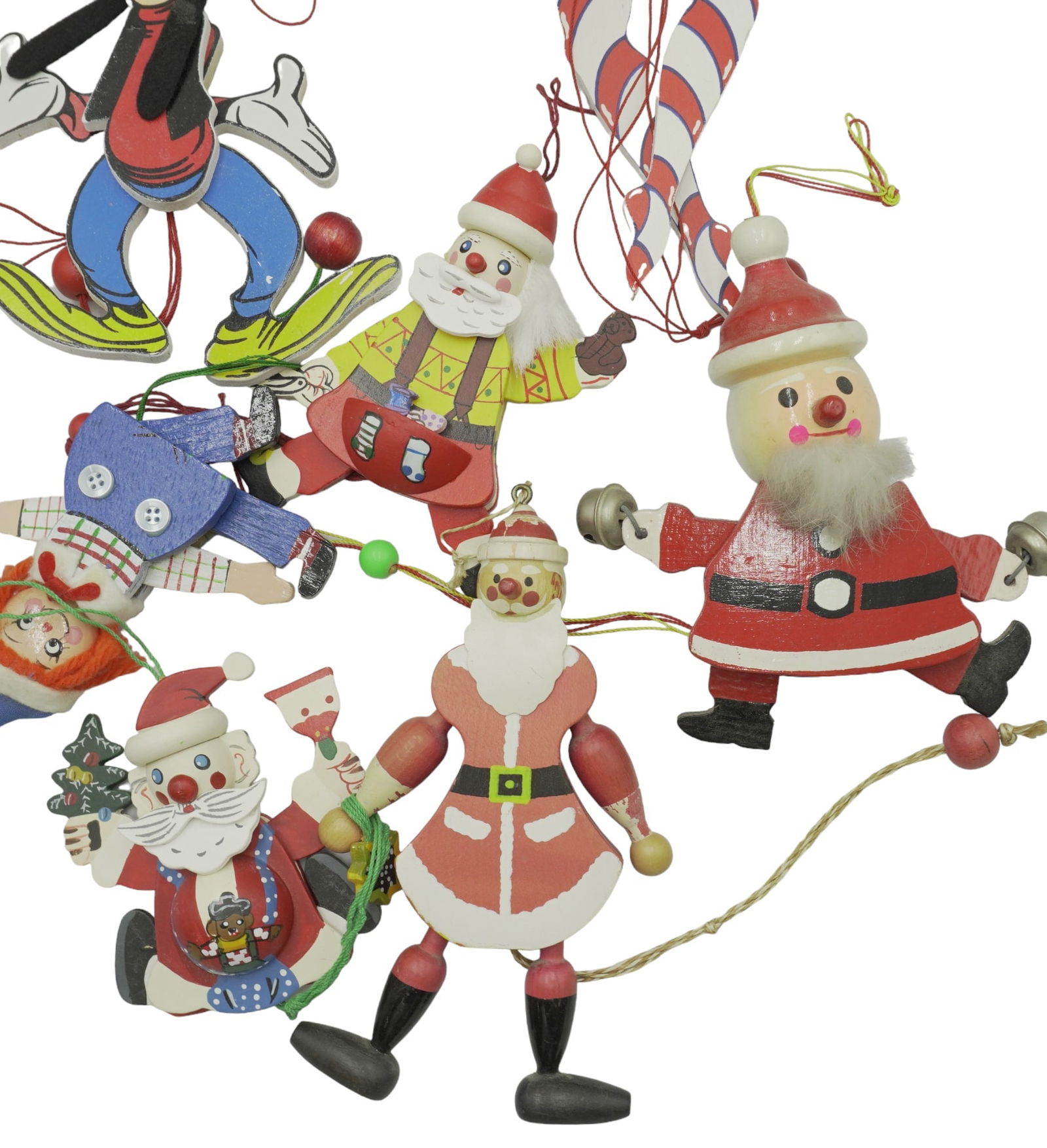 VINTAGE PULL STRING ORNAMENTS AND TOYS, DISNEY, ETC. - 21 PCS (1 of 8)