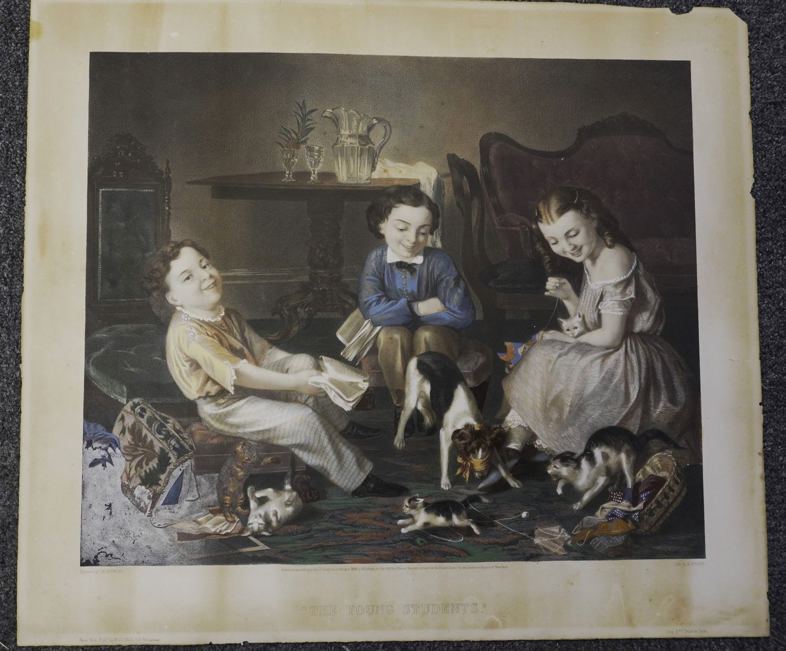 ARCHILLE LOUIS JOSEPH SIROUY COLOR AQUATINT (1 of 1)