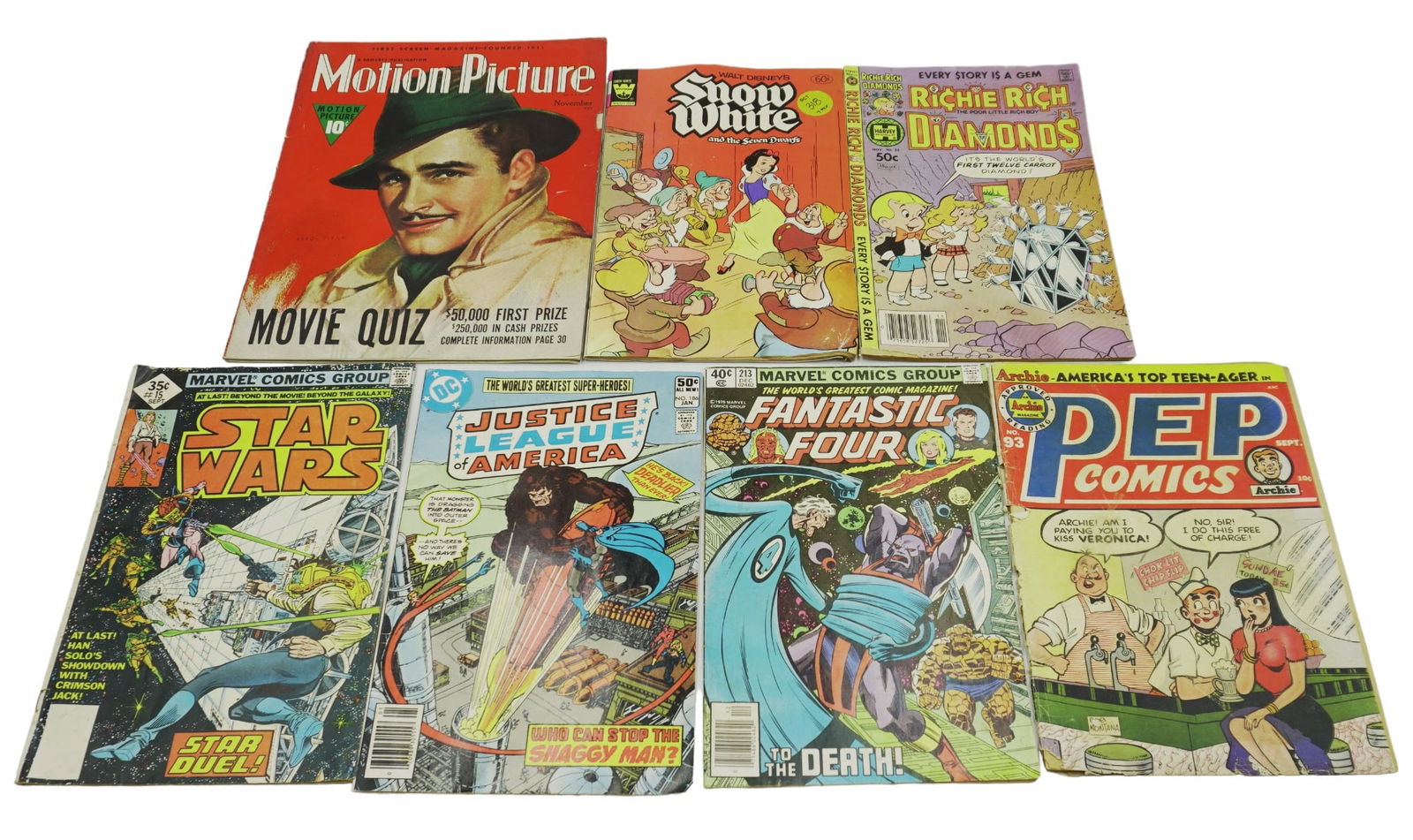 VINTAGE COMIC BOOK AND MAGAZINE LOT FEATURING ARCHIE, DISNEY, ETC. - 7 PIECES (1 of 6)