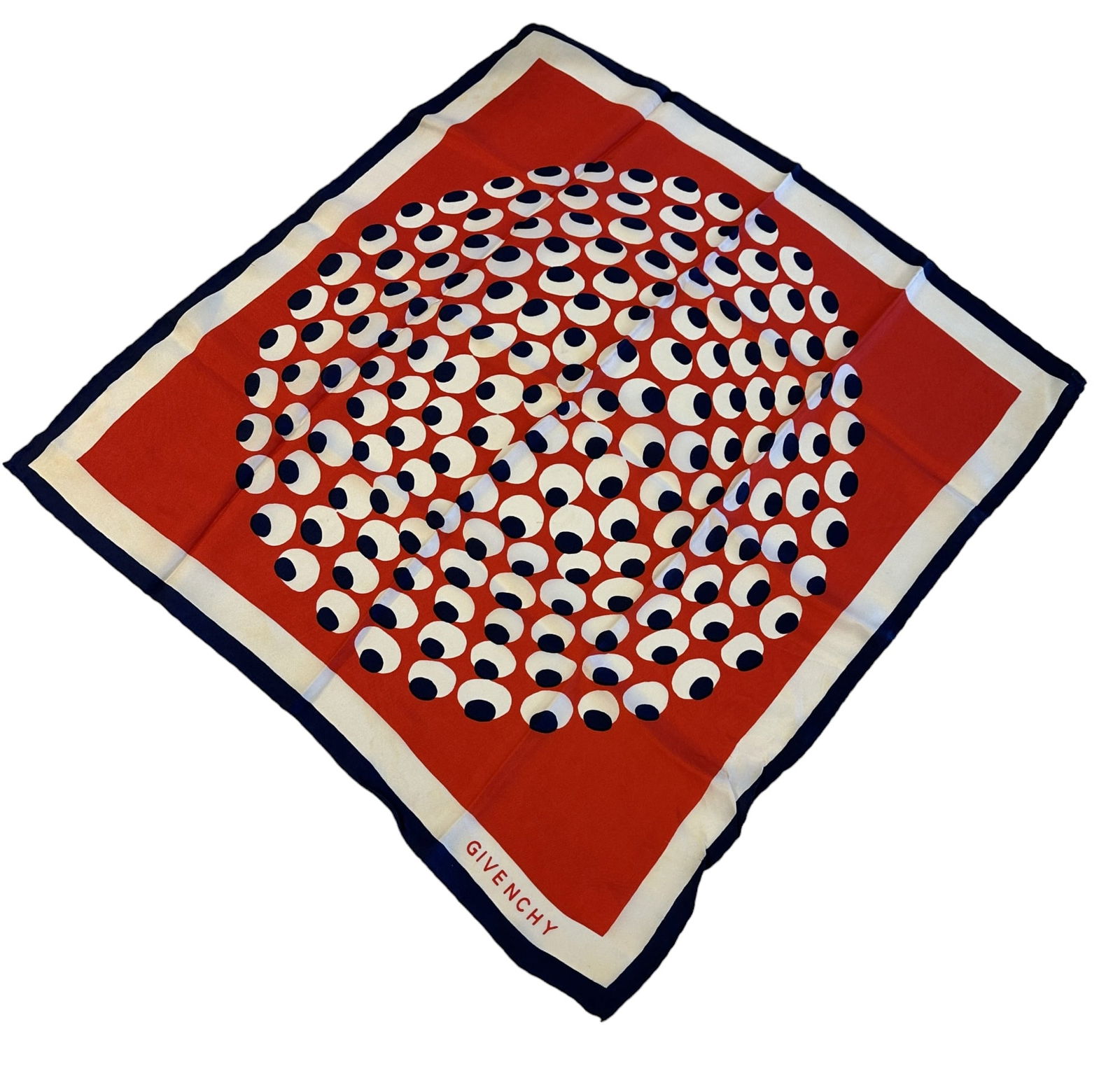 2 VINTAGE GIVENCHY FRENCH SILK SCARVES (1 of 6)