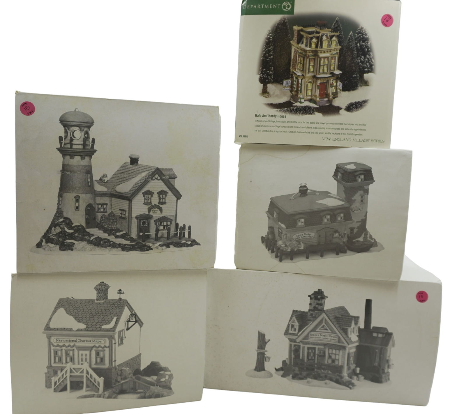 DEPARTMENT 56 NEW ENGLAND VILLAGE LOT - 5 PIECES (1 of 8)