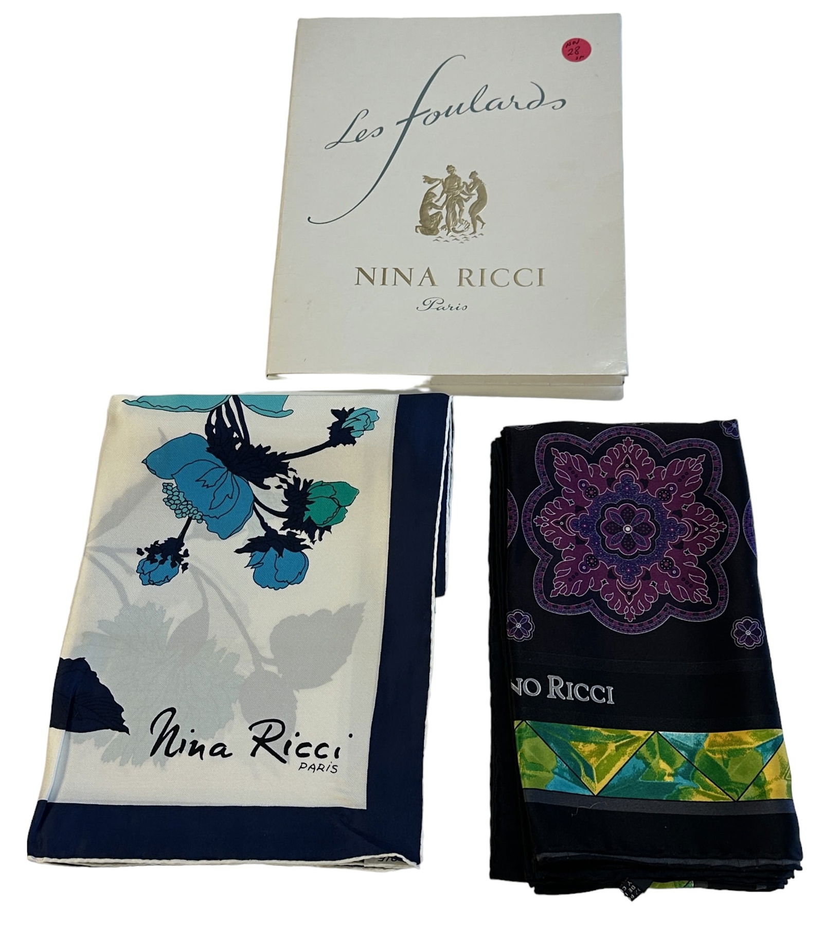 2 STEFANO RICCI & NINA RICCI SILK SCARVES (1 of 5)