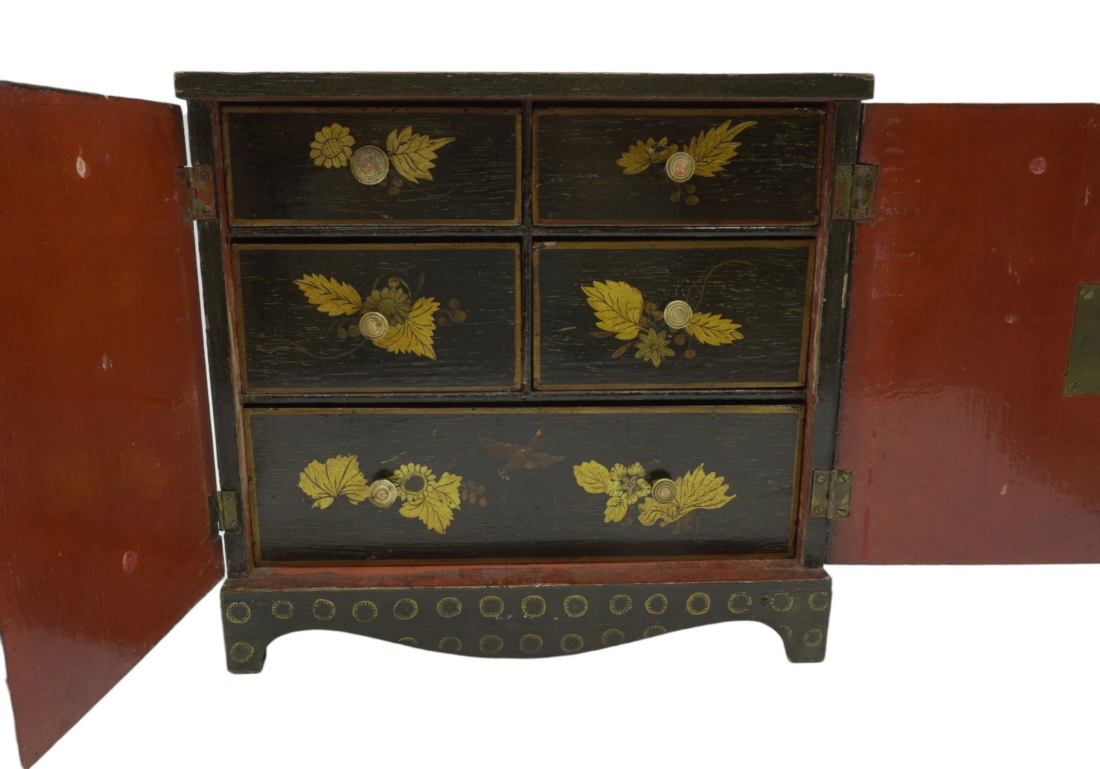 ANTIQUE EARLY 19TH C ASIAN STORAGE BOX (1 of 13)