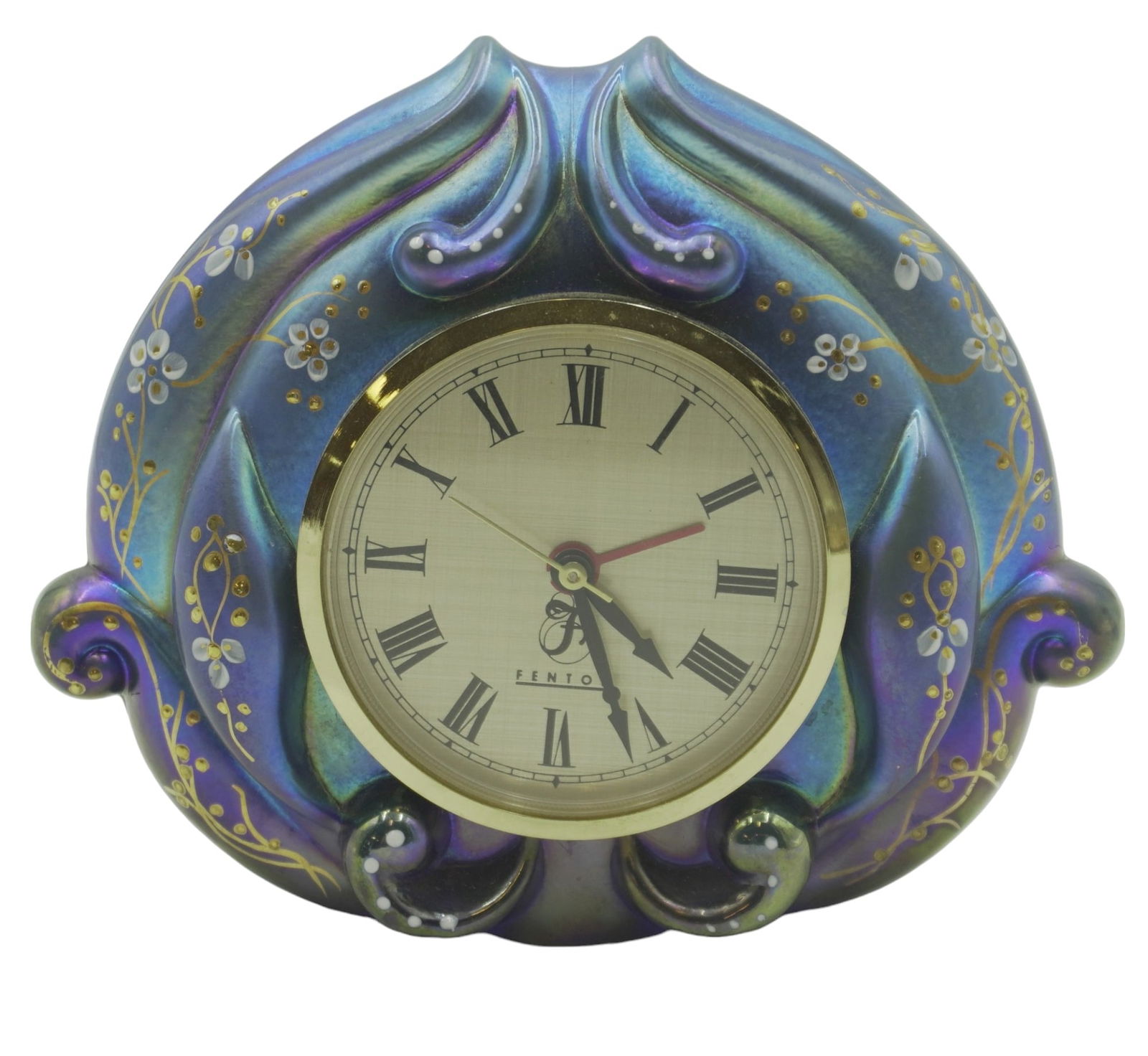 FENTON HAND PAINTED FAVRENE LIMITED EDITION CLOCK (1 of 7)