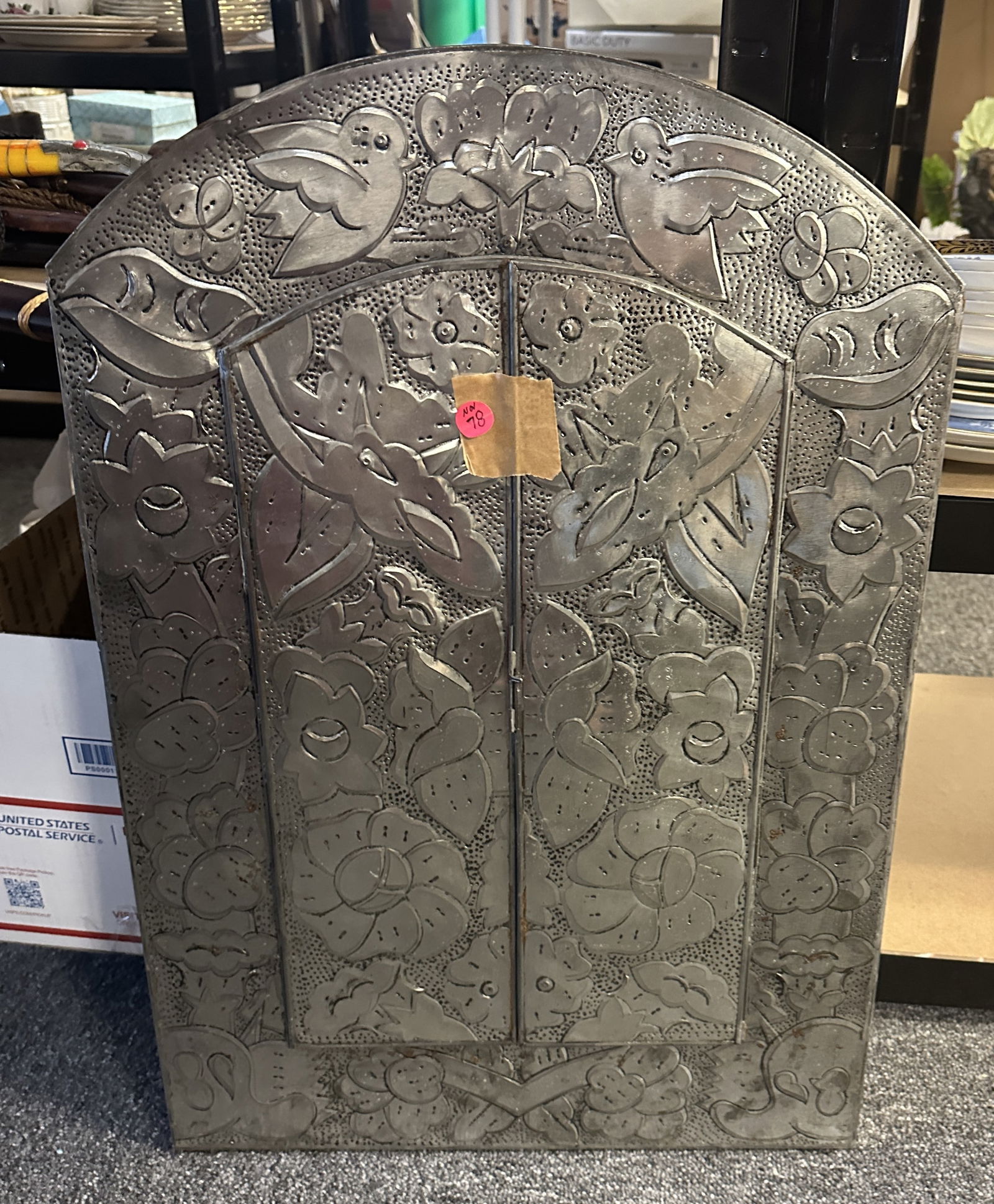 PUNCHED TIN MEXICAN WEDDING MIRROR (1 of 9)