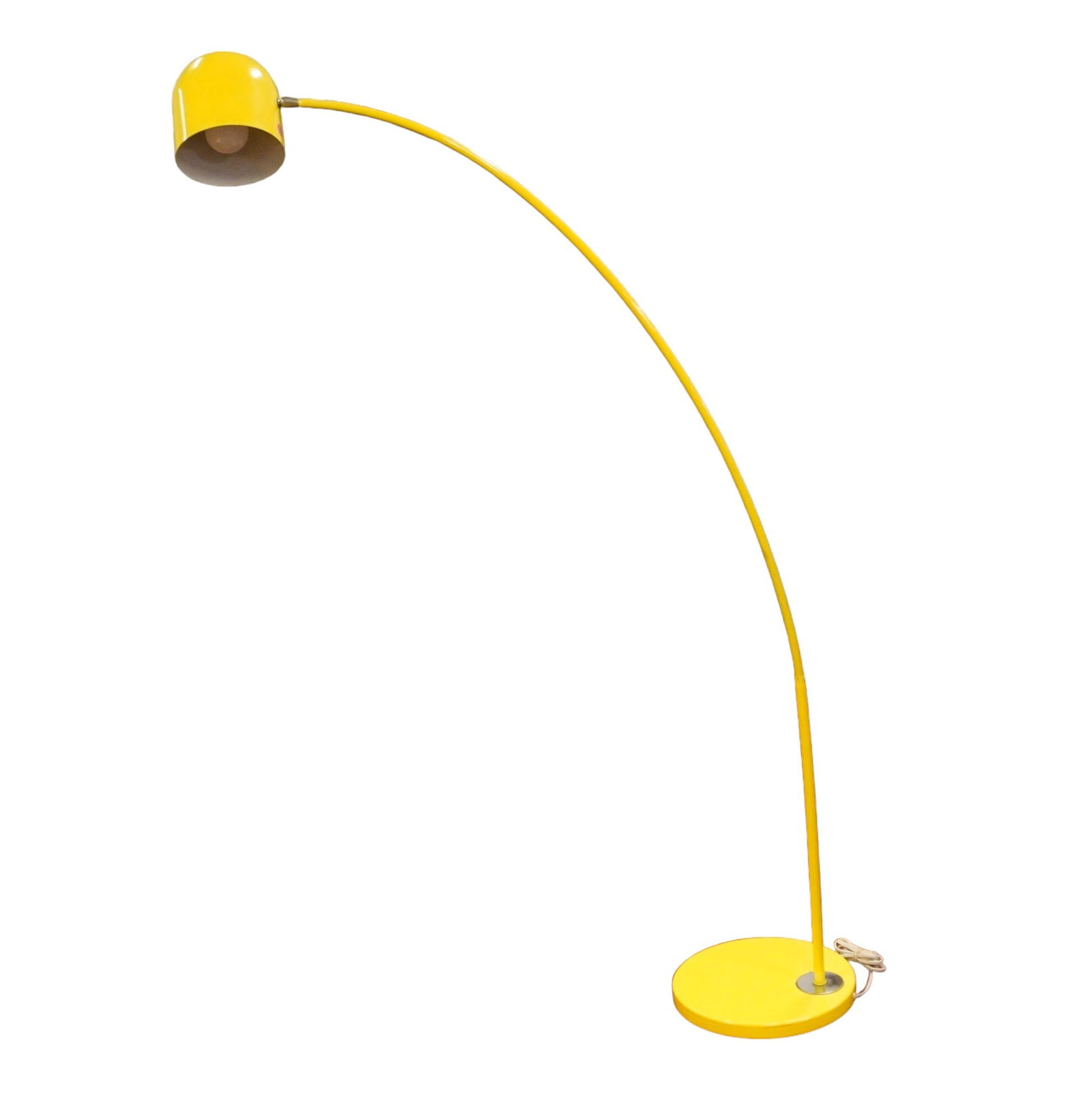 MCM YELLOW ENAMELED FLOOR LAMP (1 of 3)