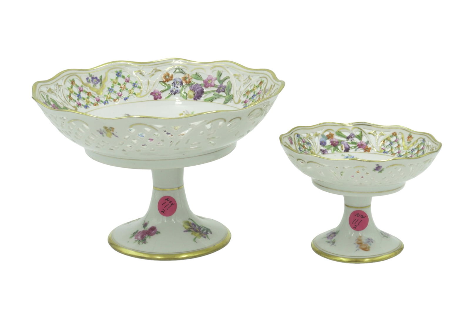 TWO SCHUMANN PORCELAIN COMPOTES (1 of 5)