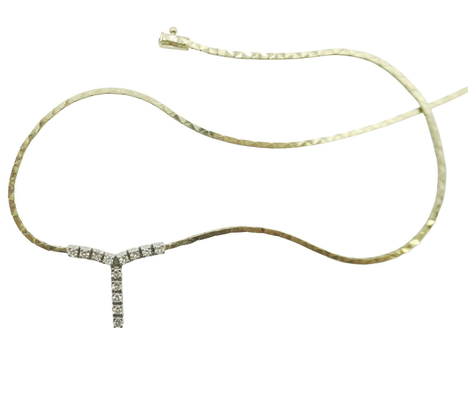 14kt 0.80CTS/TW DIAMOND NECKLACE (13.85 G) (1 of 6)