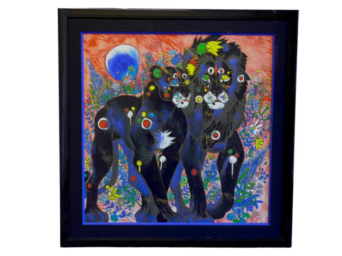 LARGE JIANG TIEFENG ROYAL COUPLE SERIGRAPH (1 of 7)