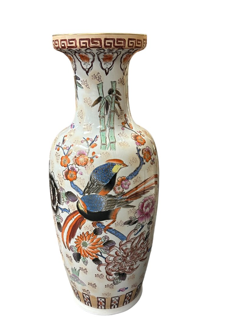 LARGE 2 FT CHINESE EXPORT PORCELAIN FLOOR VASE (1 of 1)