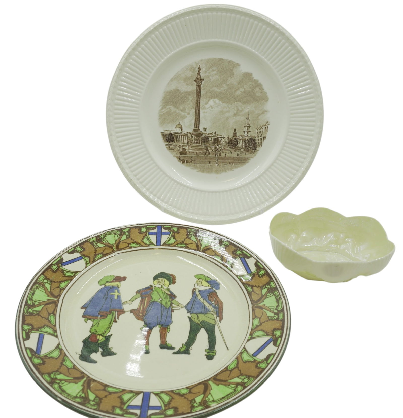 LOT OF ASSORTED POTTERY INCLUDING BELLEEK - 3 PIECES (1 of 6)