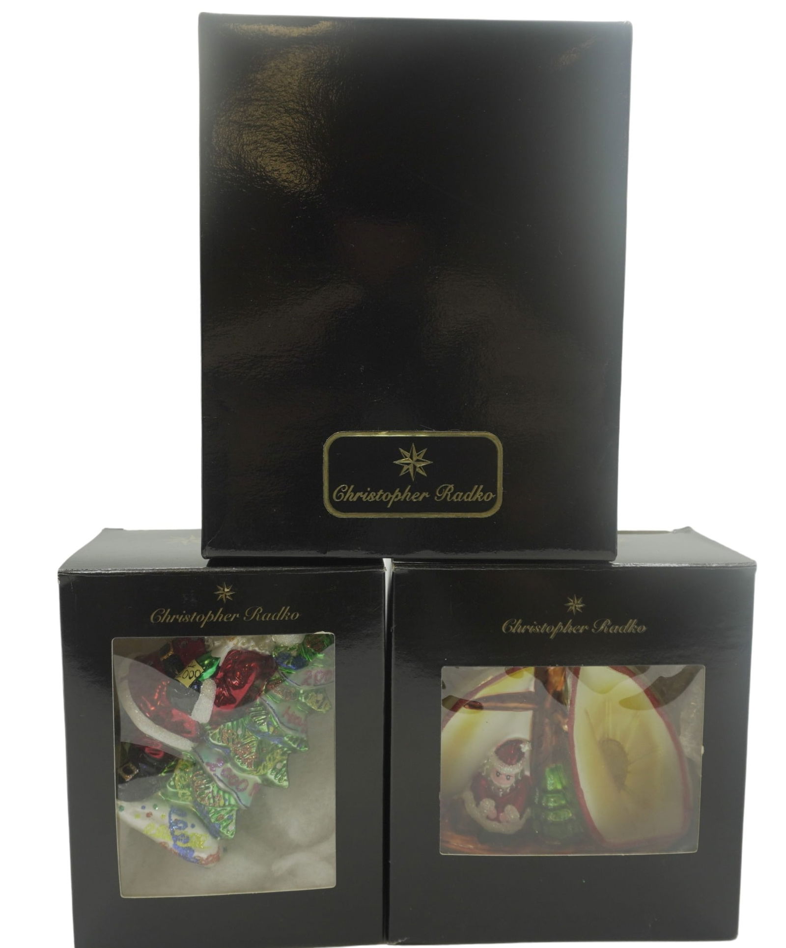 CHRISTOPHER RADKO VINTAGE SANTA ORNAMENTS - 3 PIECES (1 of 6)