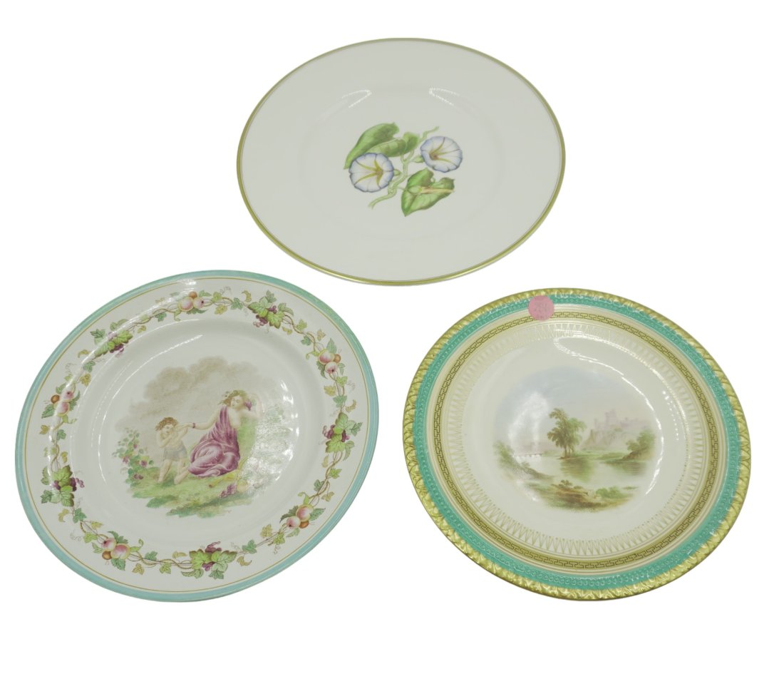 LOT ANTIQUE DECORATIVE AND PAINTED PLATES - 3 (1 of 4)