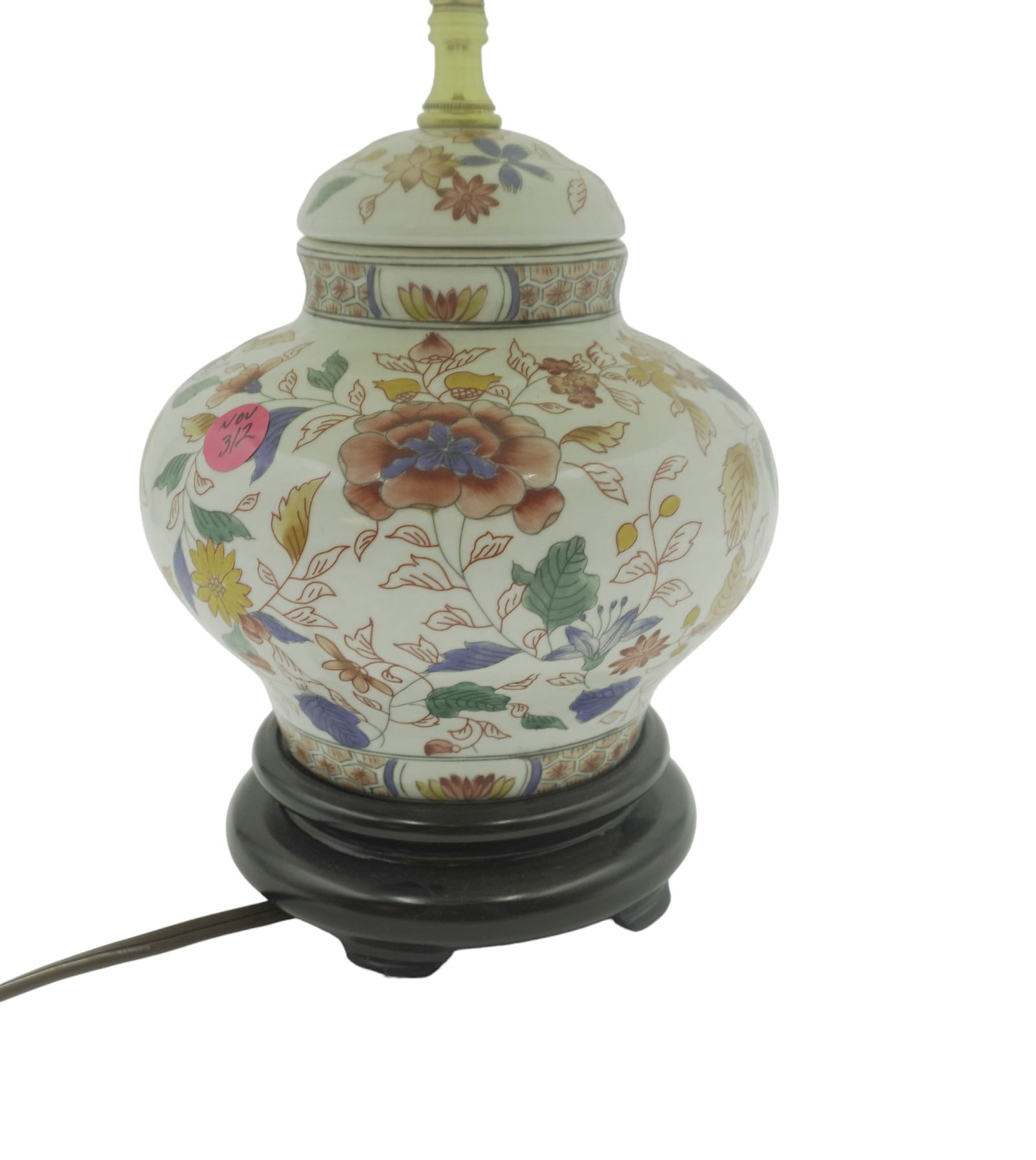 VINTAGE PORCELAIN GINGER JAR LAMP (1 of 4)
