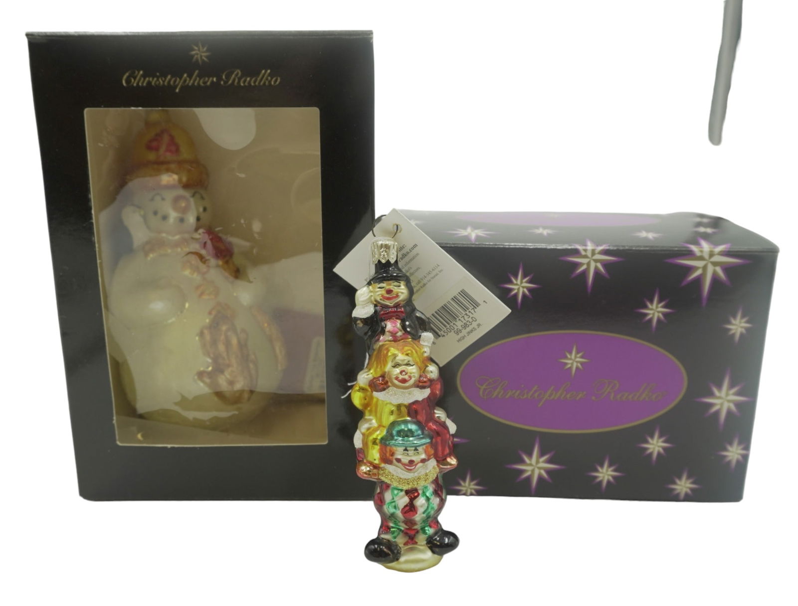 LOT VINTAGE CHRISTOPHER RADKO ORNAMENTS - 3 PIECES (1 of 4)