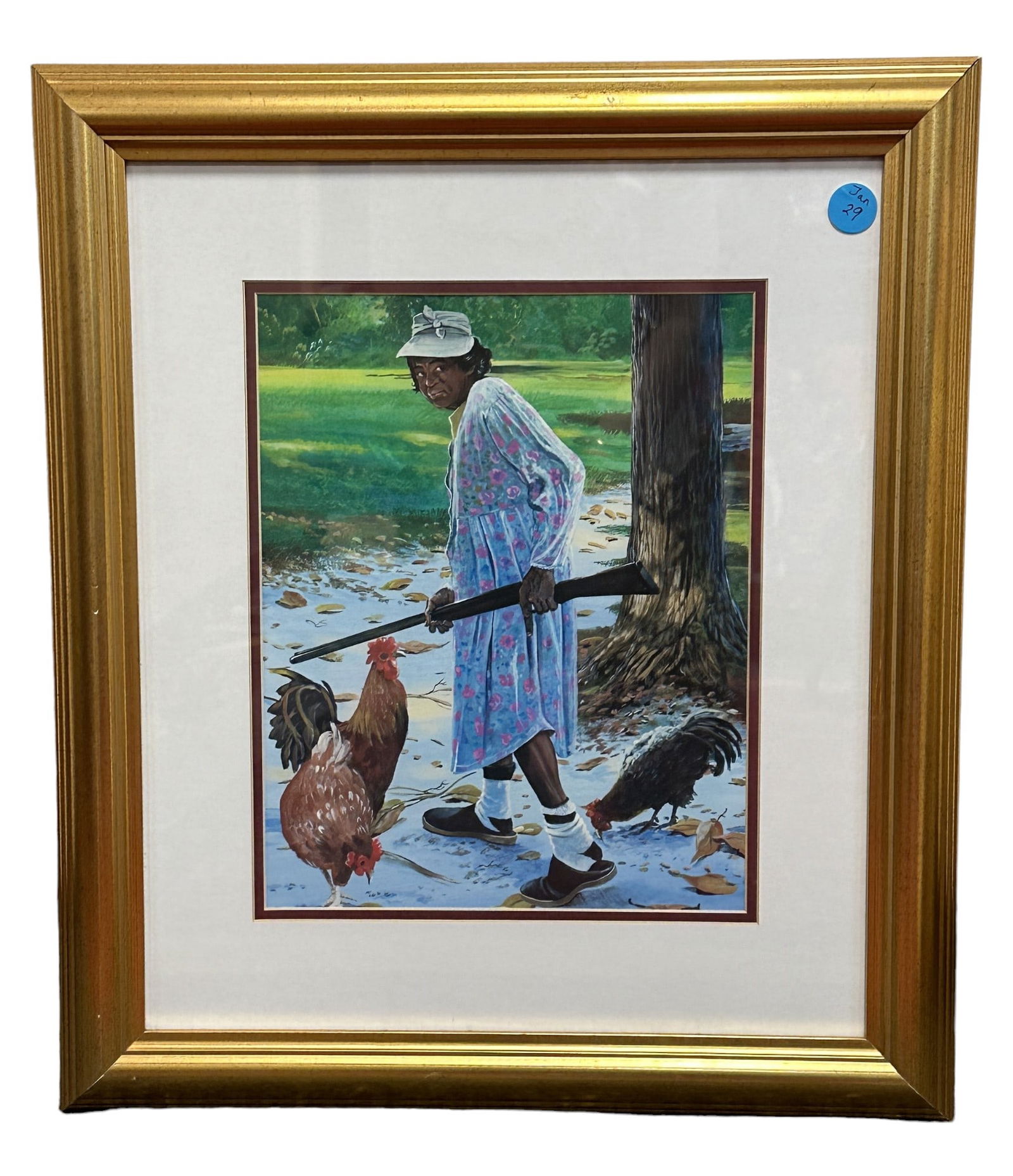 GRANDMA GOES FOX HUNTING JOHN W JONES PRINT (1 of 4)