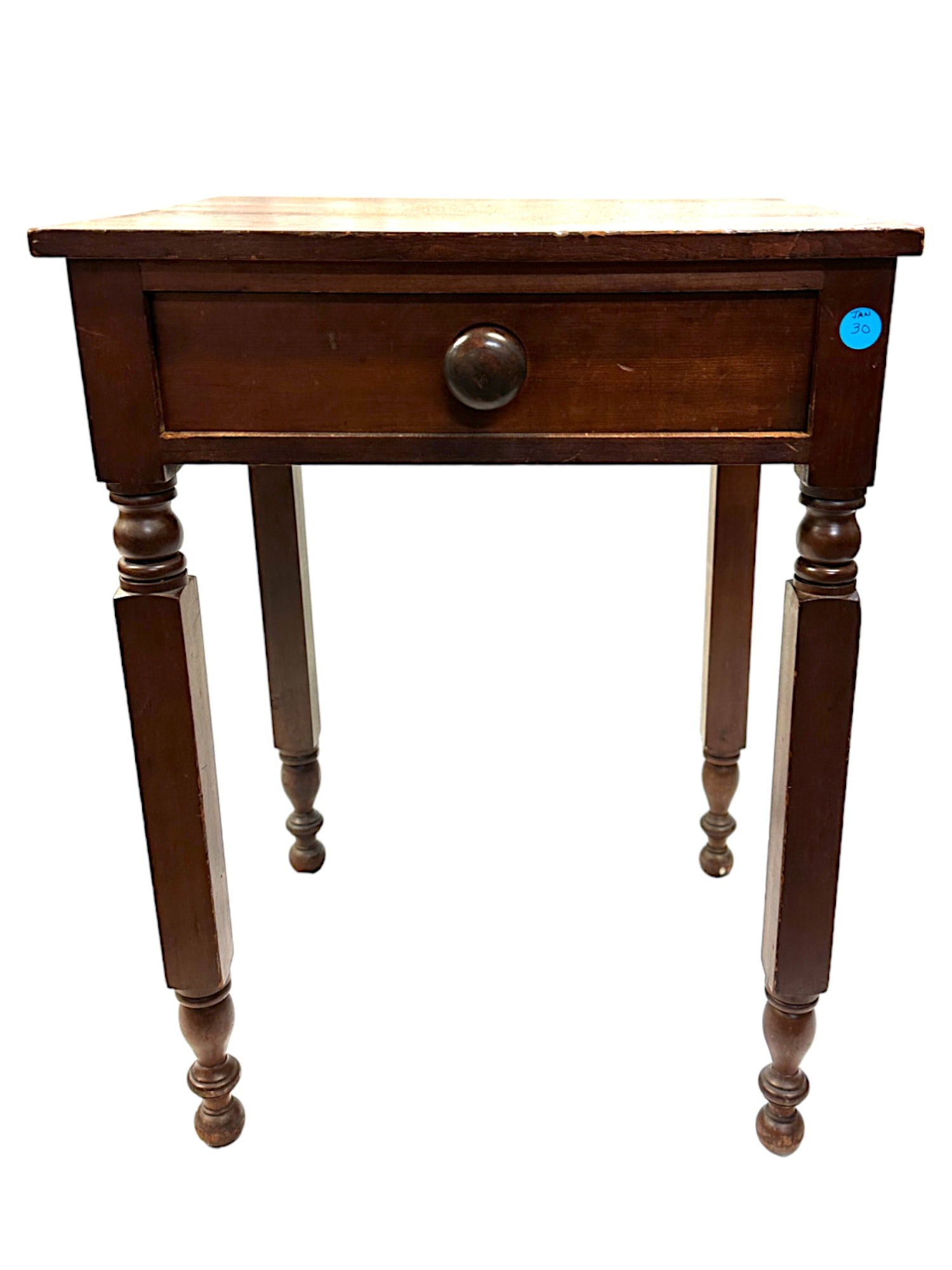 ANTIQUE AMERICAN SHERATON ONE DRAWER STAND (1 of 2)